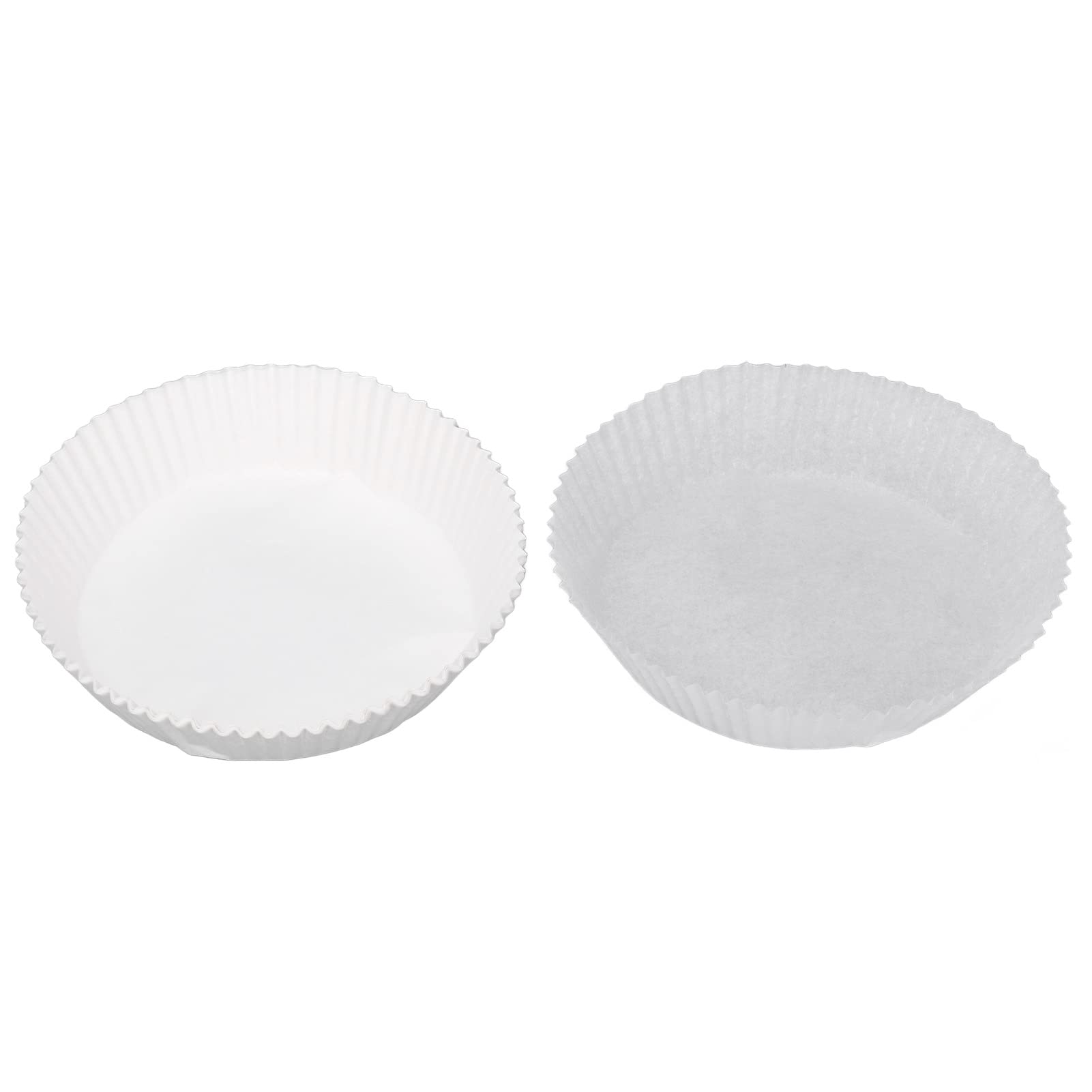 Non-Stick Round Fryer Oil Paper Liners - Heat Resistant Cooking Sheets for Deep Fryers, Air Fryers & Baking - Perfect for Kitchen, Camping & Outdoor Cooking (White)