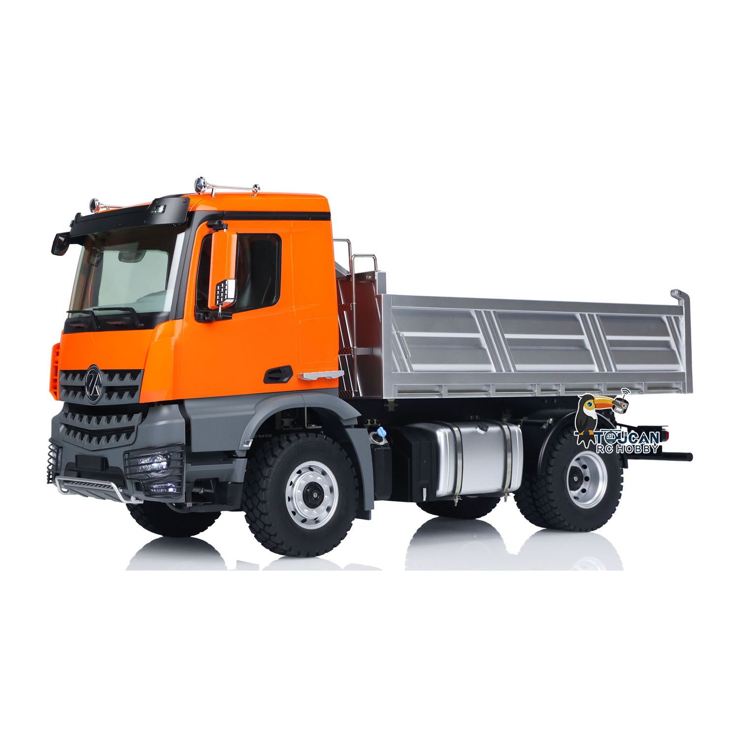 1/14 Scale Kabolite 5701 RC Dump Truck - 4x4 Remote Control Dumper Car with Sound & Light Simulation - Engineering Vehicle Hobby Model for Kids & Adults - Perfect for Construction Site Play, Collecting & RC Racing