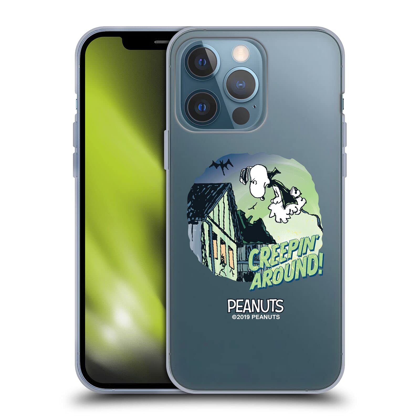 Officially Licensed Peanuts Snoopy Vampire Spooktacular Soft Gel Case for Apple iPhone 13 Pro - Cute Halloween Phone Cover for Fans, Perfect Gift for Spooky Season