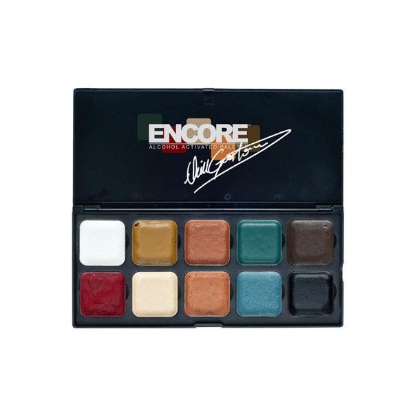 European Body Art Encore Palette - Professional Makeup Palette for Face & Body Painting - Perfect for Halloween, Cosplay, and Special Effects Makeup