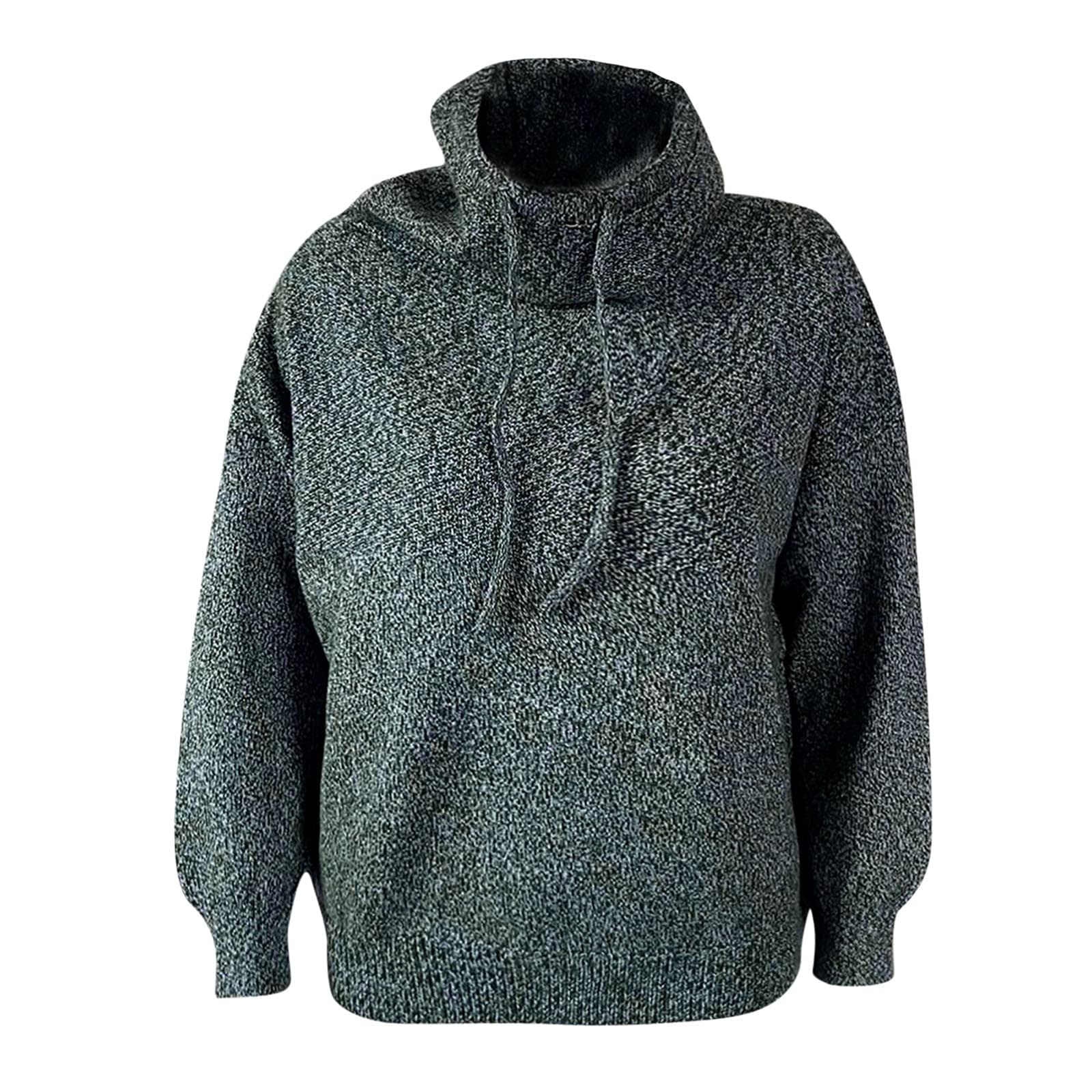 Women's Oversized Turtleneck Sweater - Soft Knit Crewneck Long Sleeve Pullover, Classic Waffle Knit Blouse Top for Fall & Winter | Cozy Casual Wear, Office Outfit, Date Night Fashion