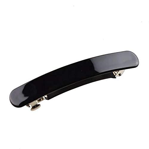 AB Glam Mart Black Metal Hair Clips - 3 Pack Ponytail Holders & French Barrettes for Women | Hair Styling, Salon Use & Everyday Hairstyles