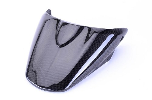 Bestem CBDU-696-SCW Black Carbon Fiber Passenger Seat Cowl Cover for Ducati Monster 696/796/1100 Motorcycles - Lightweight Protection & Stylish Upgrade for Street Riding