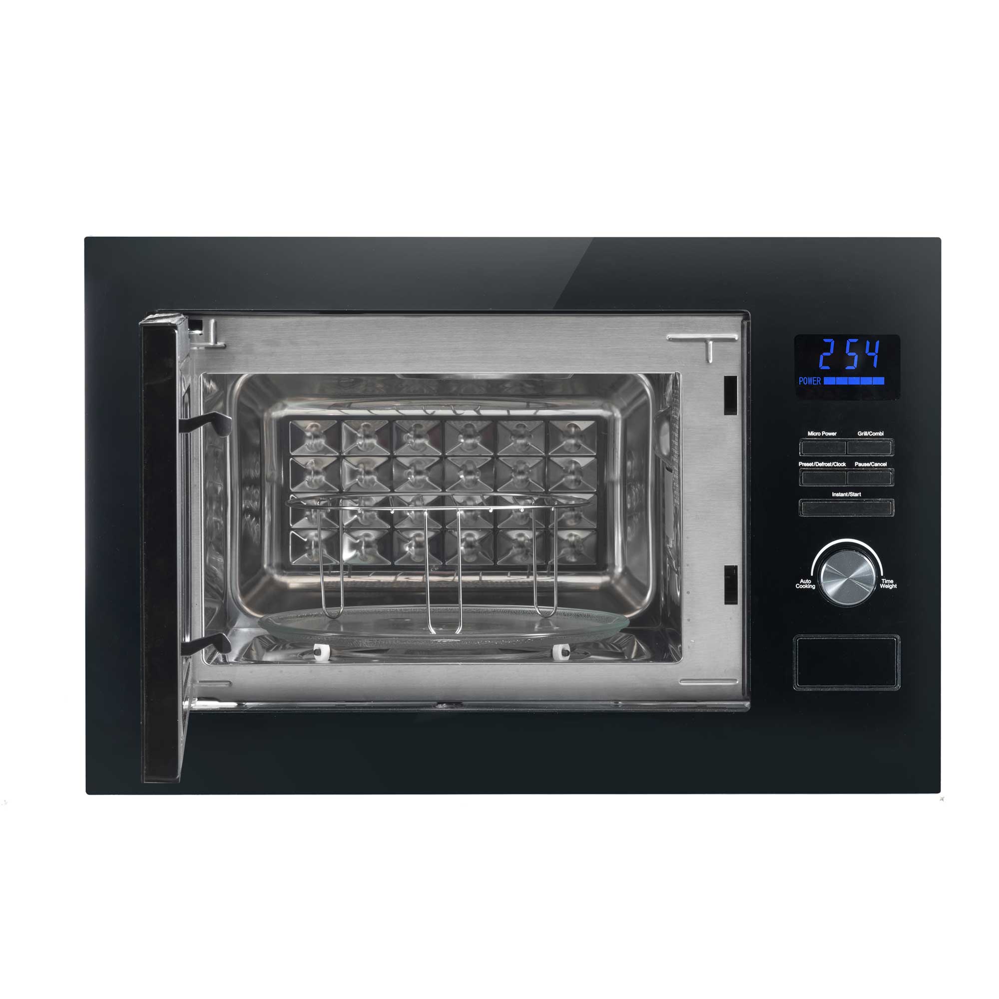 Baridi 25L Built-in Microwave Oven with Grill Function - 900W Power, Sensor Touch Control, Black (DH198) - Perfect for Small Kitchens, Apartments & Office Break Rooms