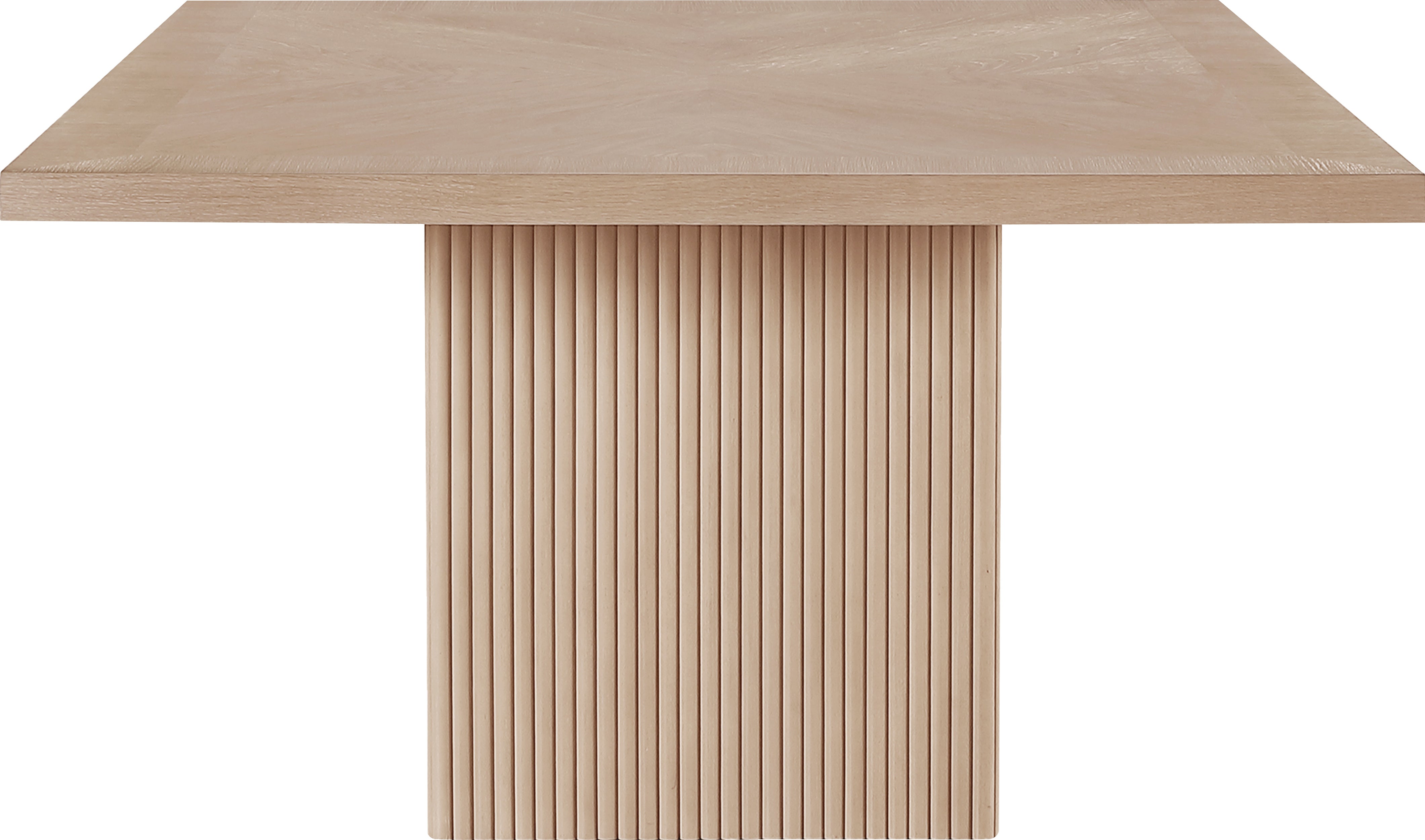 Belinda Dining Table - Modern Wooden Dining Table for 6, Farmhouse Style Kitchen Table with Extendable Leaf - Perfect for Family Dinners & Entertaining Guests