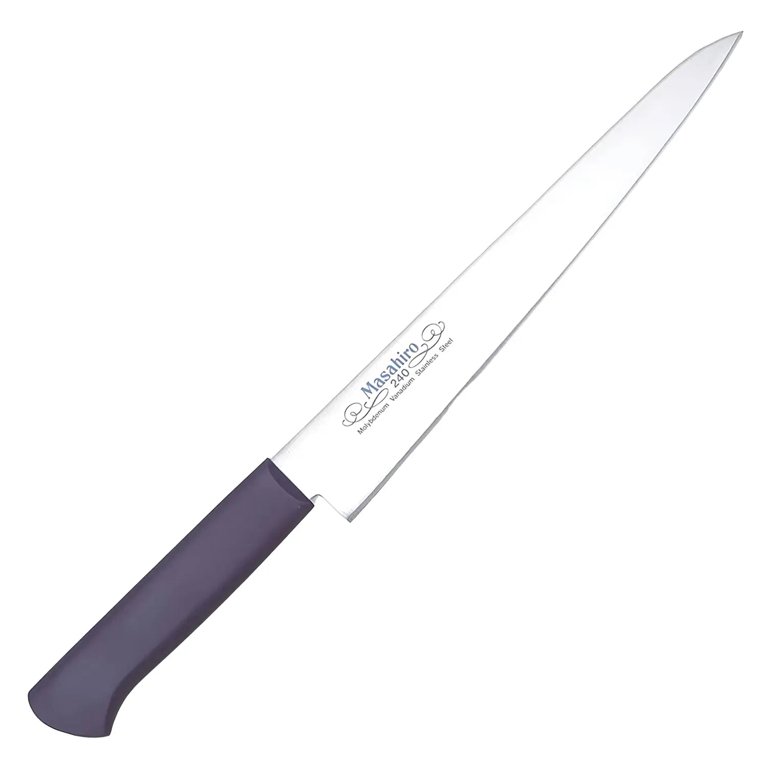 Masahiro MV P Molybdenum Vanadium Stainless Steel Sujihiki Knife - Professional Japanese Slicing Knife for Sushi, Meat & Vegetables - Perfect for Chefs & Home Cooking