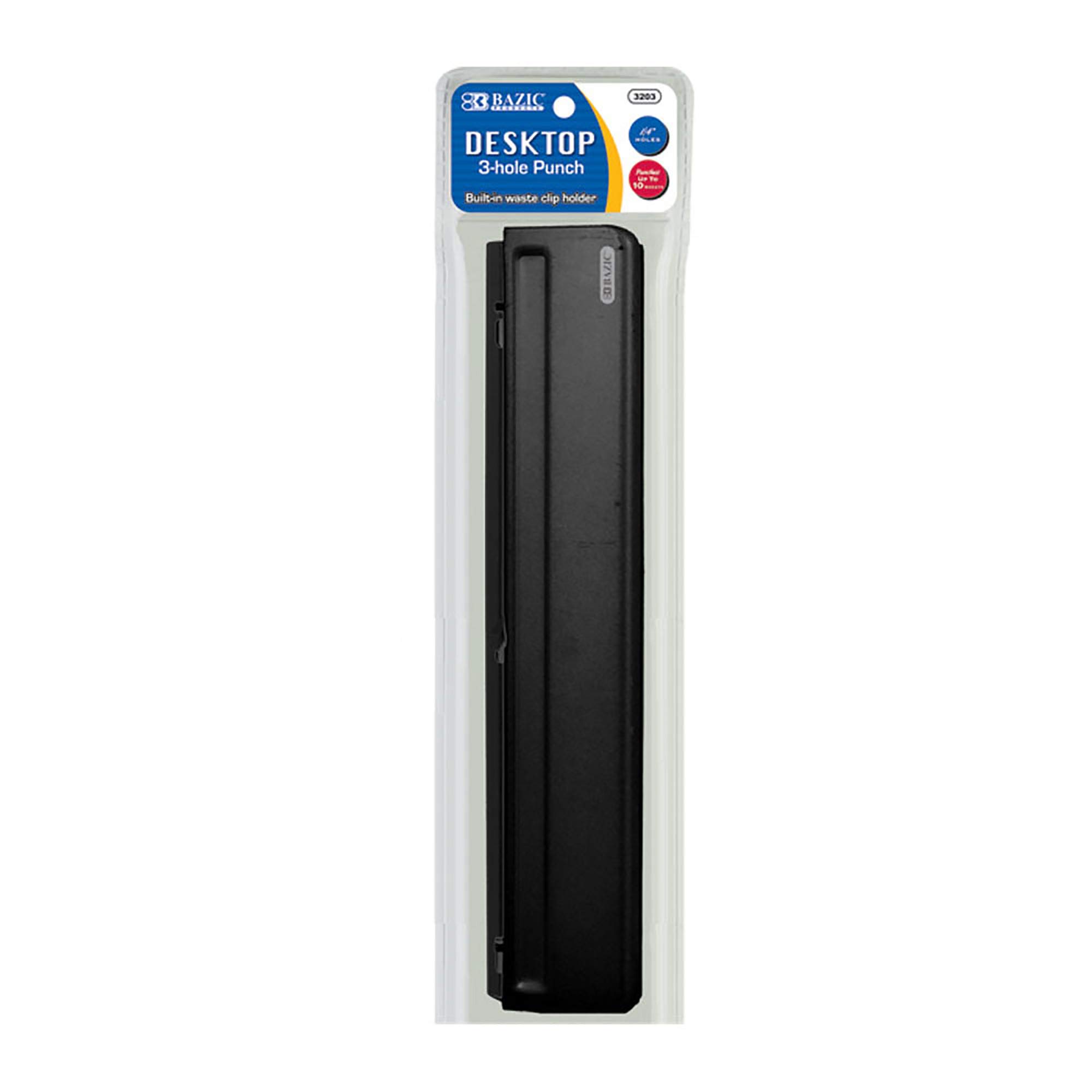 BAZIC 3-Hole Punch 1/4