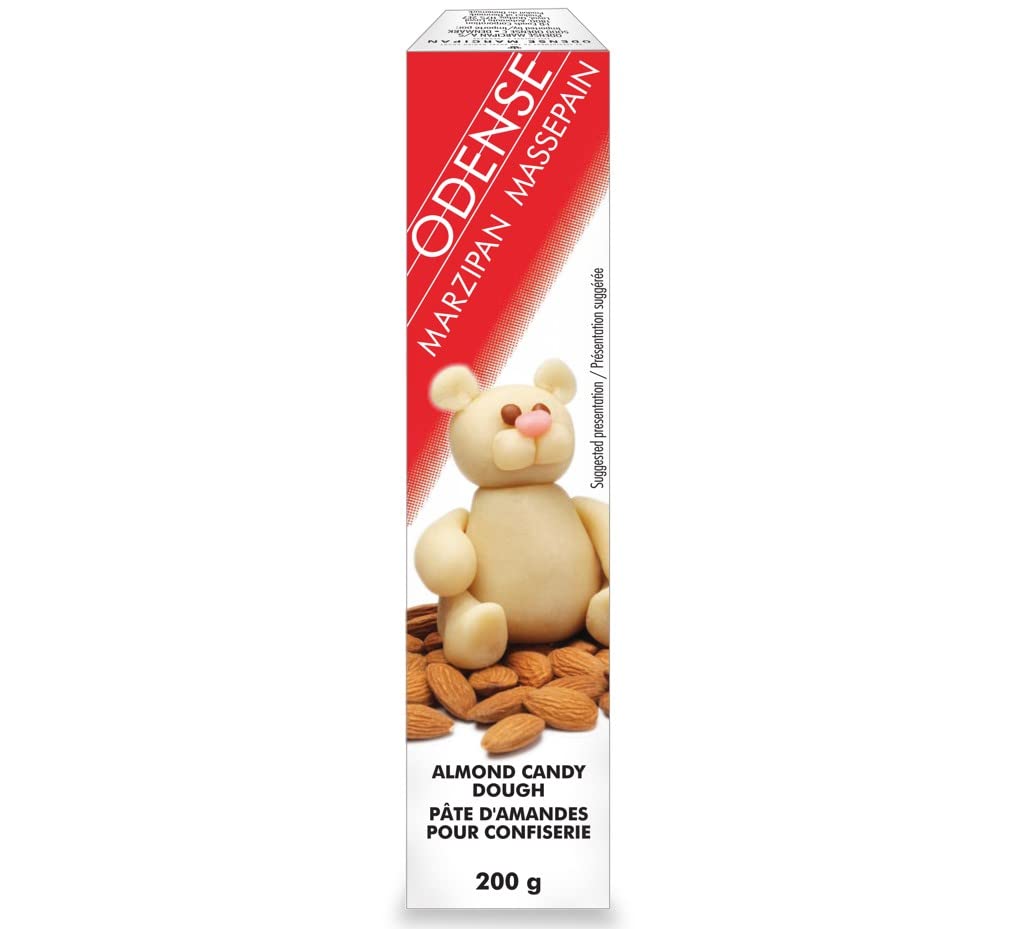 Premium Odense Marzipan - 7oz Almond Candy Dough for Baking & Decorating | Vegan Sweet Treat for Cakes, Pastries & Holiday Desserts
