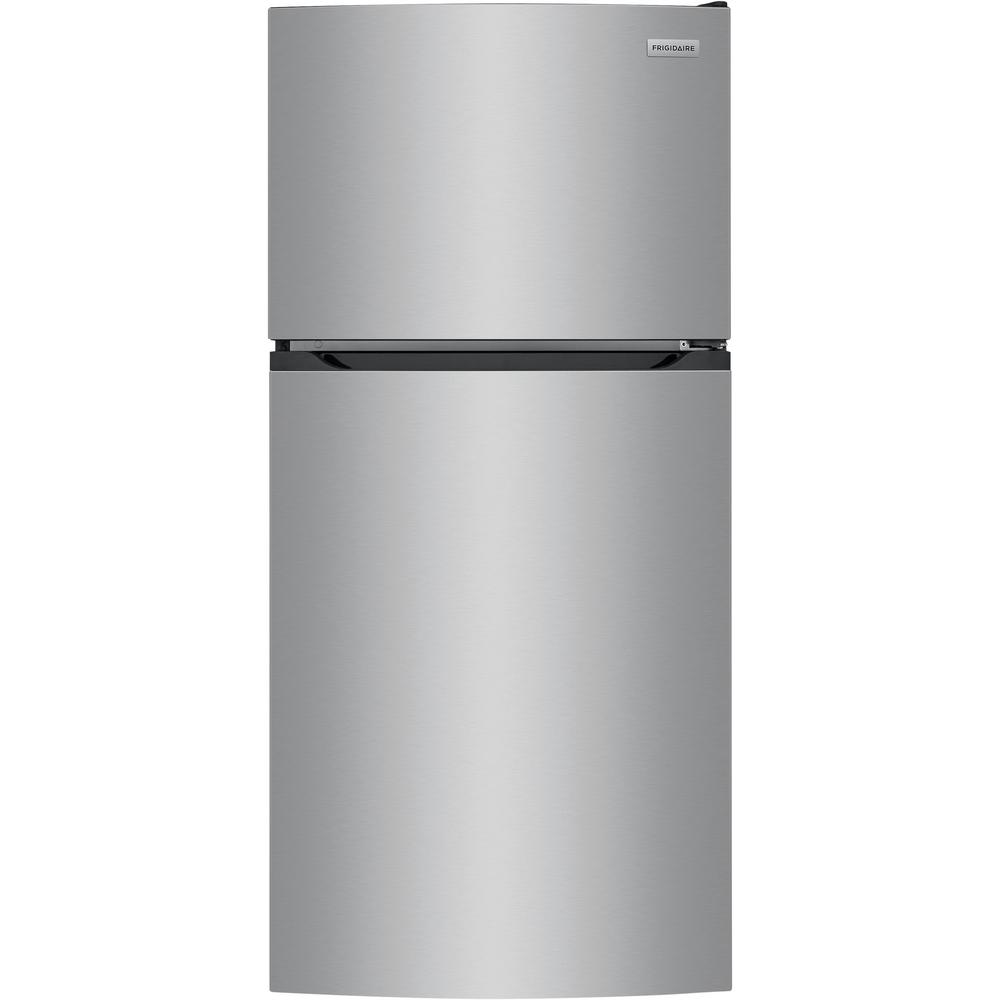 Frigidaire FFHT1425VV 13.9 Cu. Ft. Stainless Steel Top Freezer Refrigerator - Energy Efficient, Compact Fridge for Apartments, Dorms & Small Kitchens