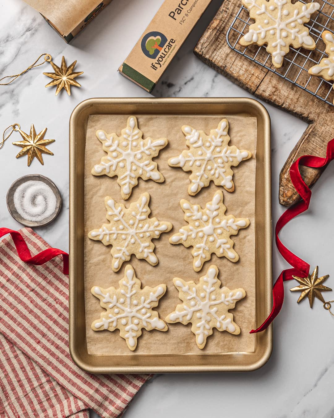 If You Care Unbleached Parchment Baking Paper - 70 Sq Ft, Eco-Friendly & Non-Stick for Baking, Roasting, and Cooking | Perfect for Cookies, Cakes, Bread & More