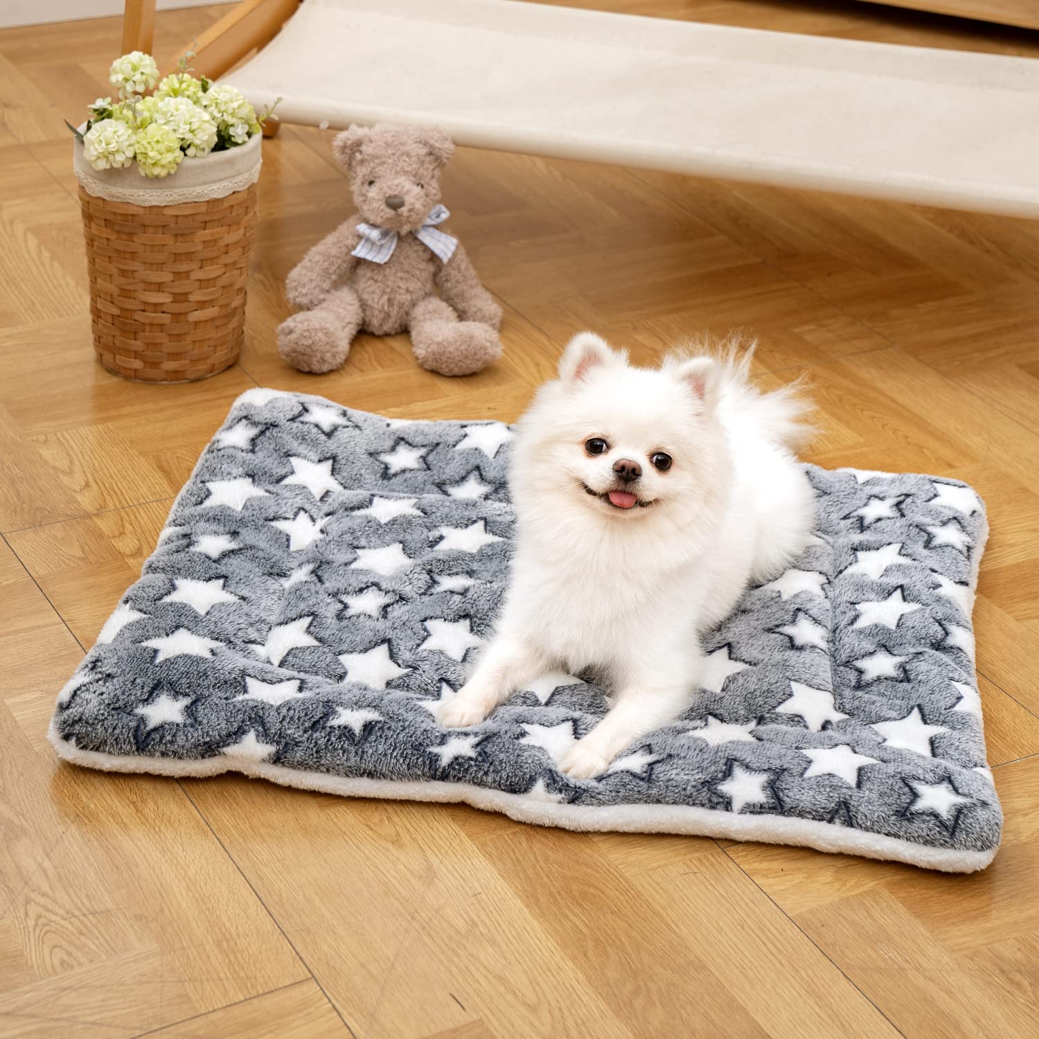 MICOOYO 2-Pack Washable Fleece Pet Crate Bed Mattress - Soft Cushion Mat for Small Dogs, Cats & Puppies - Perfect for Kennels, Crates & Indoor Pet Beds (Size S)