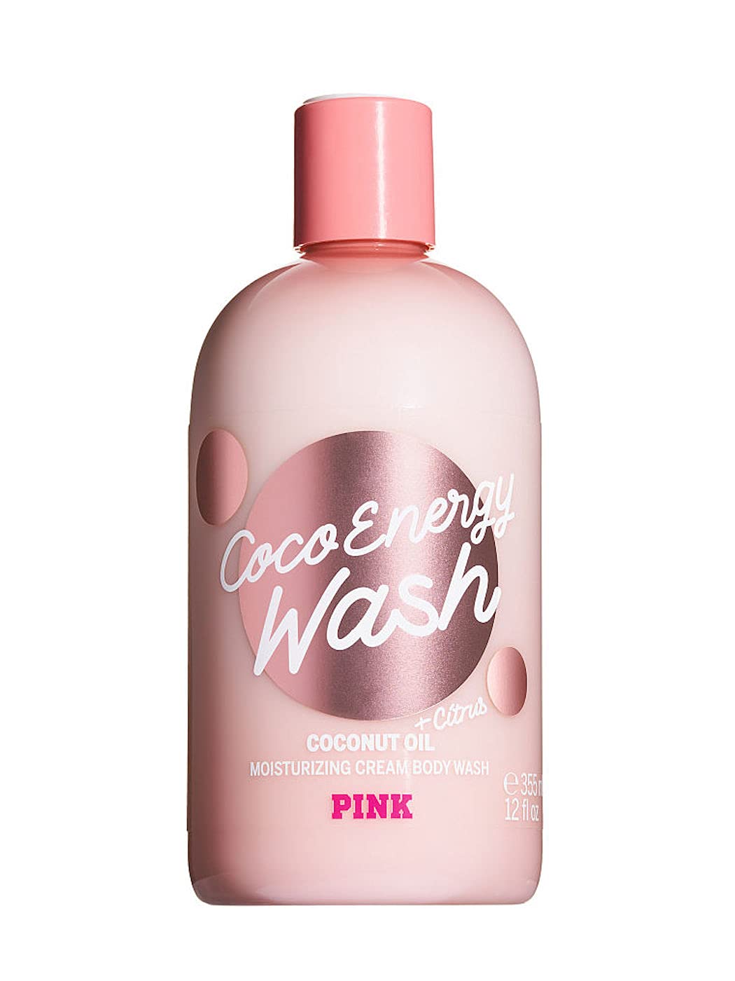 Victoria's Secret Pink Coco Energy Coconut Oil Body Wash - Hydrating & Moisturizing Shower Gel for Soft Skin - Perfect for Daily Use & Relaxing Bath Time