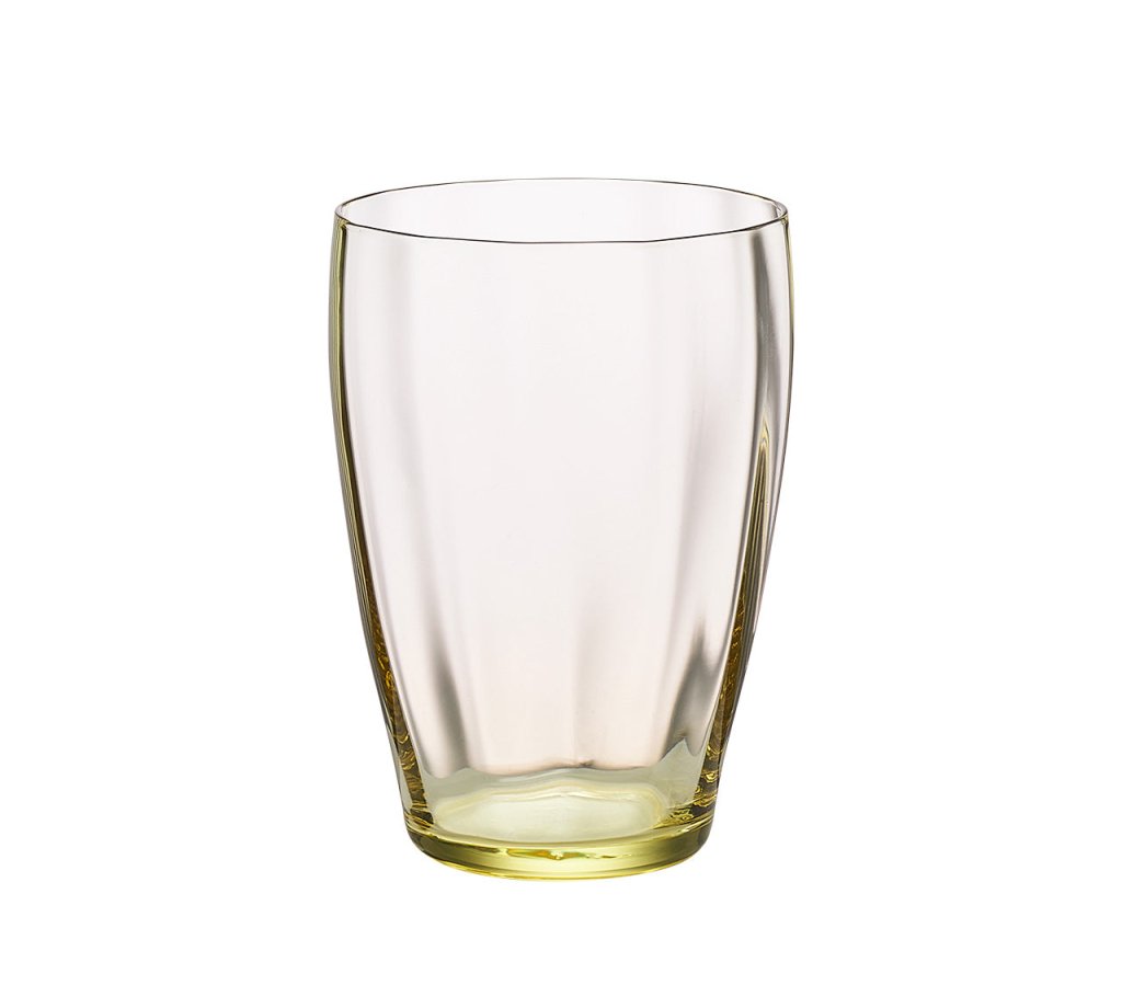 Luna Tumbler Set of 4 - Citrine Colored Insulated Glasses for Coffee, Tea & Cold Drinks - Perfect for Home, Office & Outdoor Use