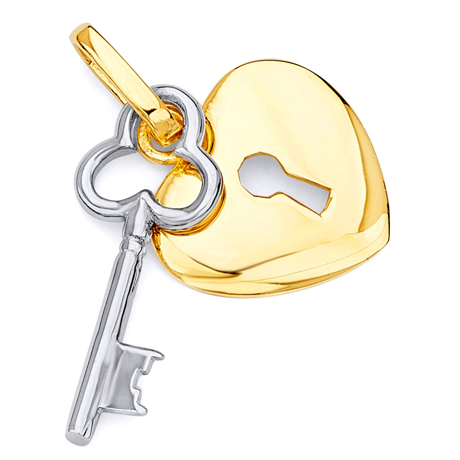 14K Real Two-Tone Gold 