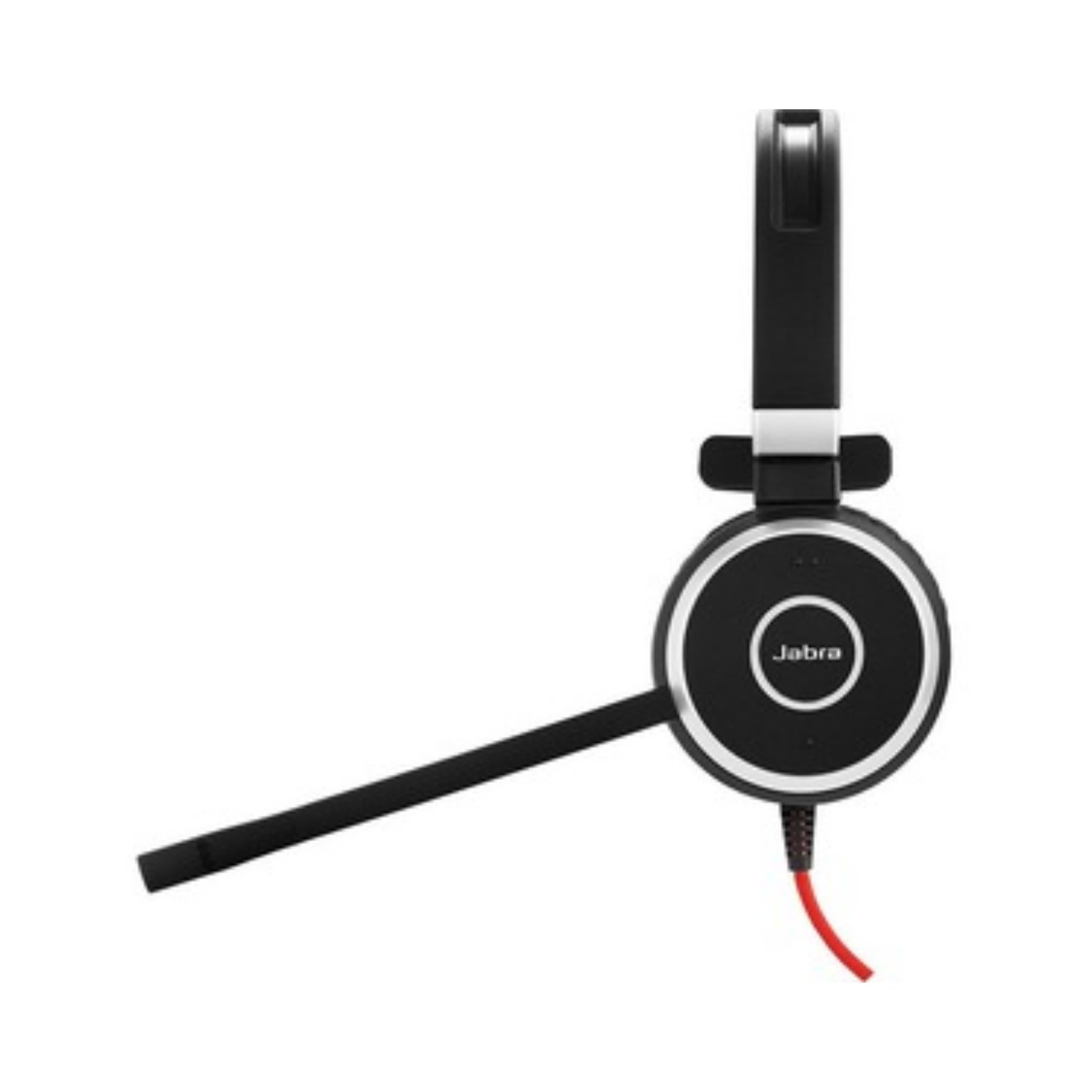 Jabra Evolve 40 MS Stereo Headset - Noise Cancelling Office Headphones with Boom Mic for Clear Calls, Perfect for Remote Work & Video Conferencing