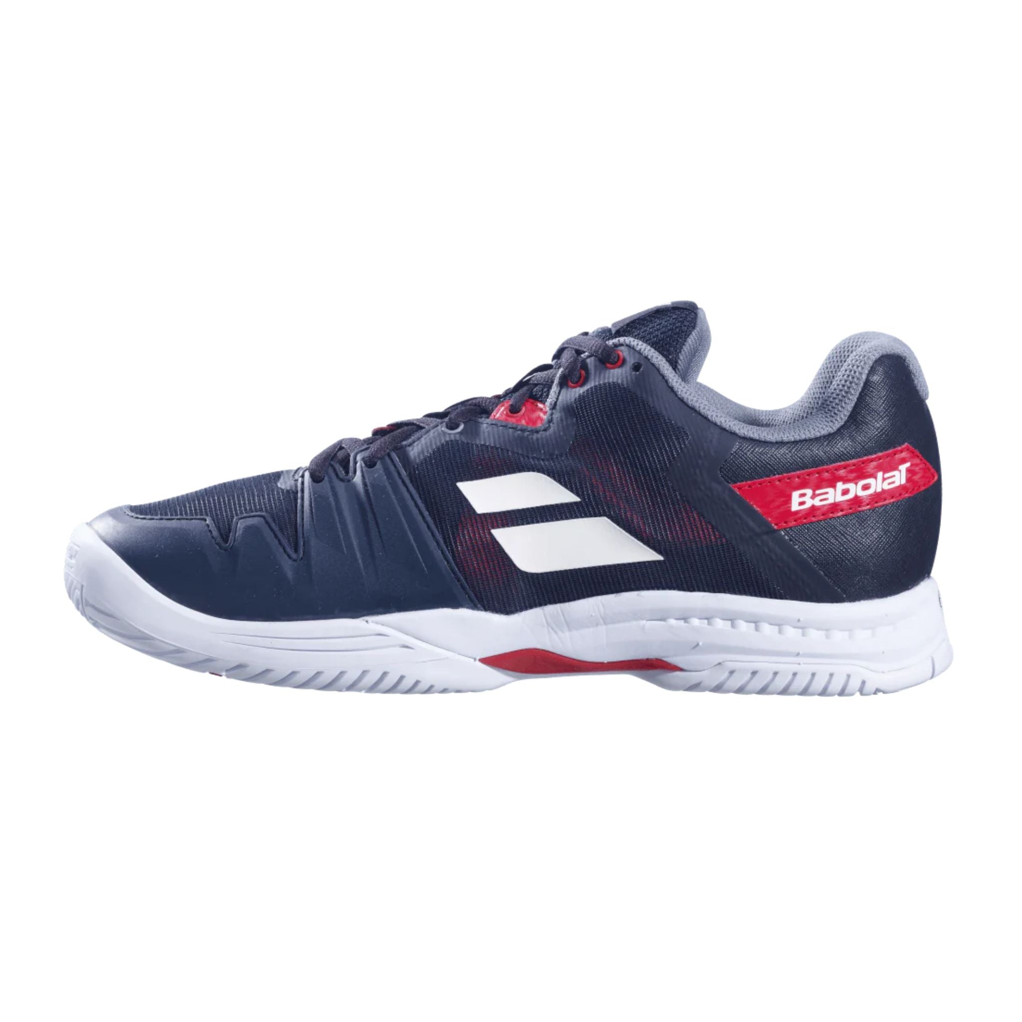 Babolat SFX3 All Court Men's Tennis Shoes - Black/Red - Lightweight & Durable for Hard Court & Clay Court Play