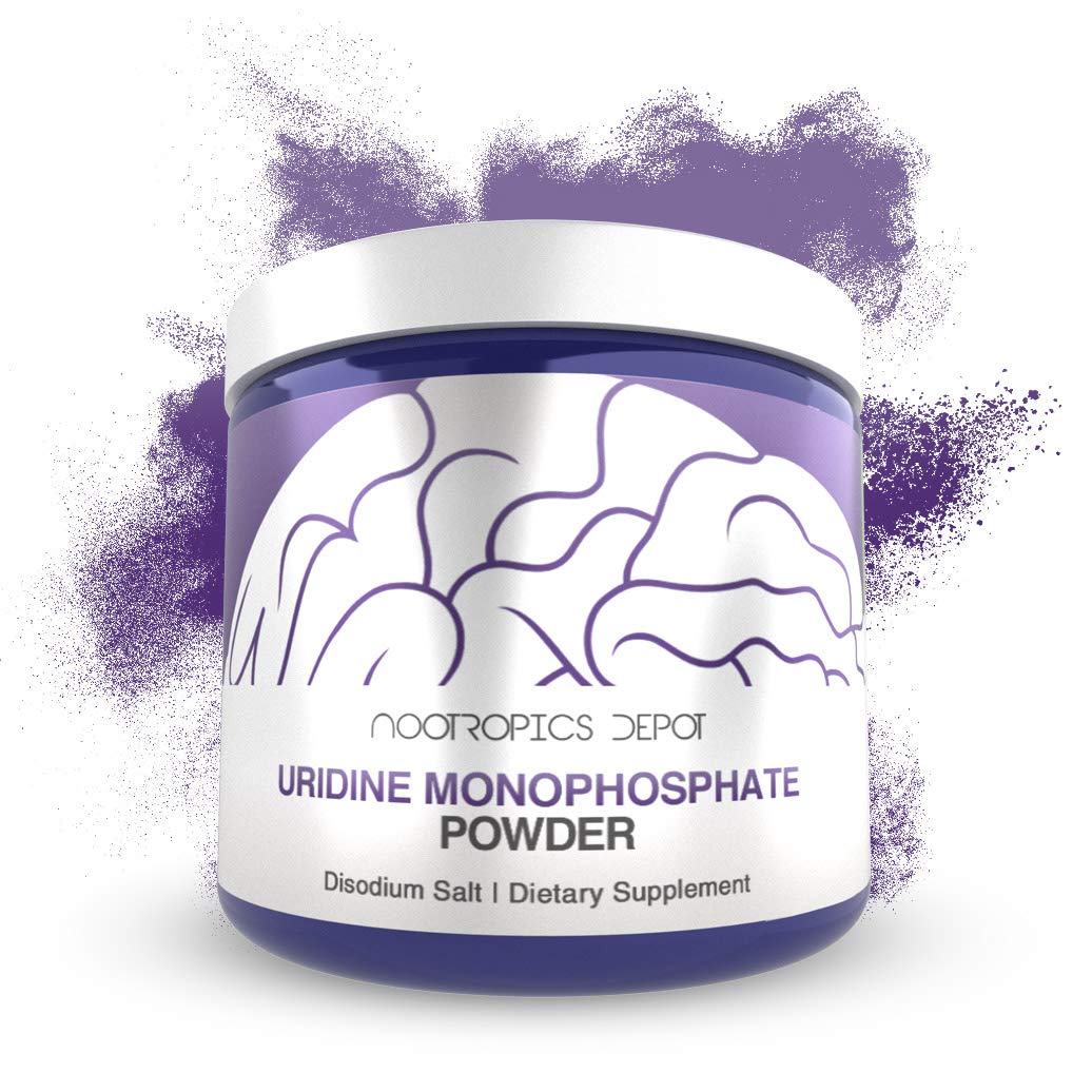 Nootropics Depot Uridine Monophosphate Powder (60g) - Disodium Salt for Cognitive Support, Memory Enhancement & Mitochondrial Health | Brain Booster Supplement for Focus, Learning & Mental Clarity