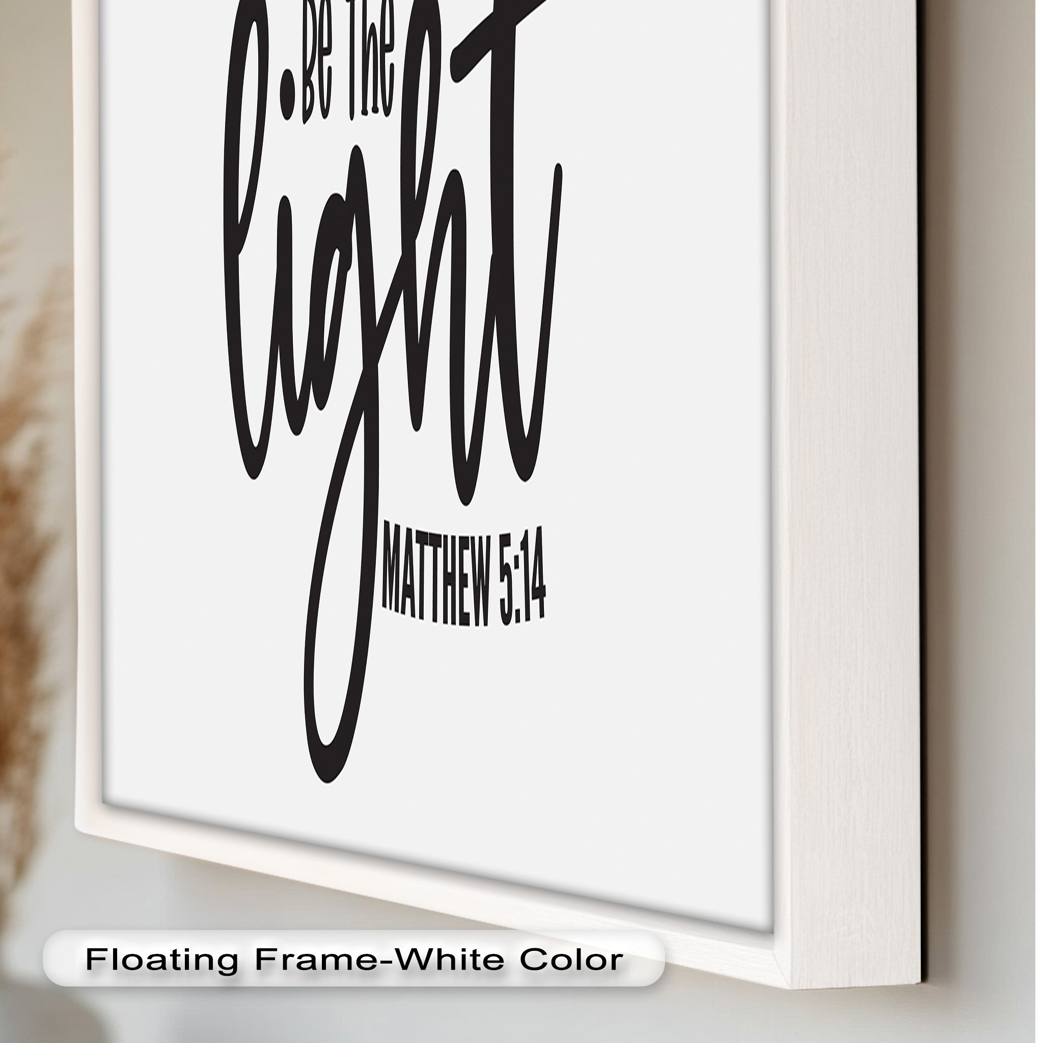 Be The Light - Matthew 5:14 Bible Verse Oil Painting - Christian Home Decor & Gift for Religious Inspiration