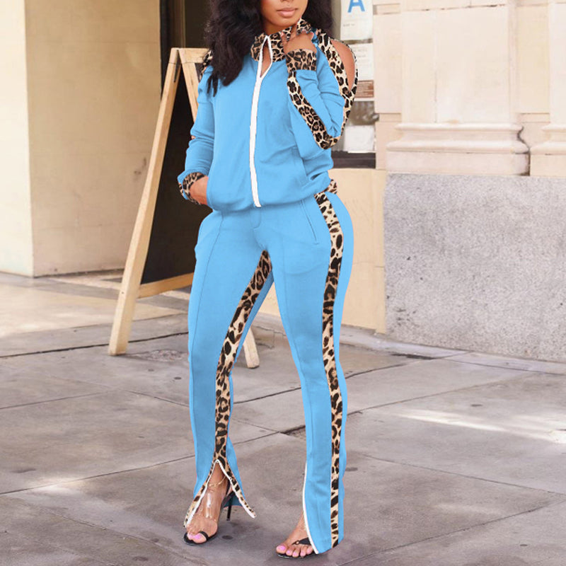Leopard Print Two Piece Set - Stylish Matching Outfit for Women | Casual Wear, Party Outfits, and Fashionable Looks