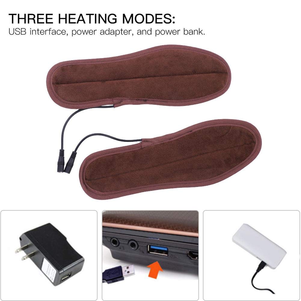 USB Heated Slippers for Women & Men - Electric Foot Warmers with Adjustable Temperature (41-42/26cm/10.2in) - Perfect for Winter, Arthritis Pain Relief & Indoor/Outdoor Use