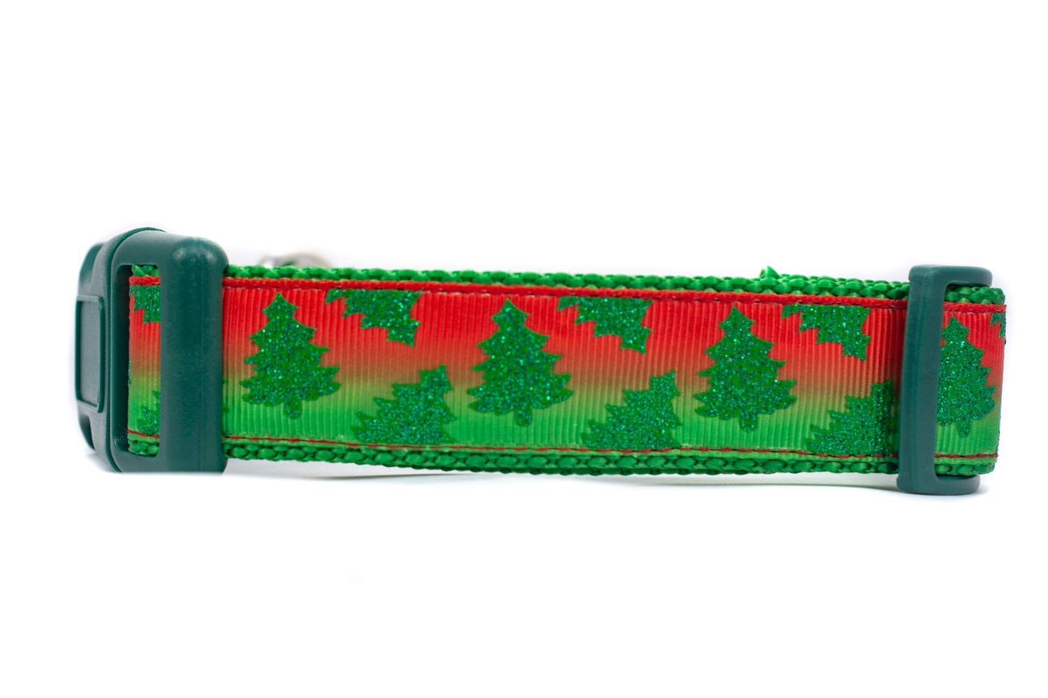 Festive Christmas Tree Pattern Dog Collar - 1