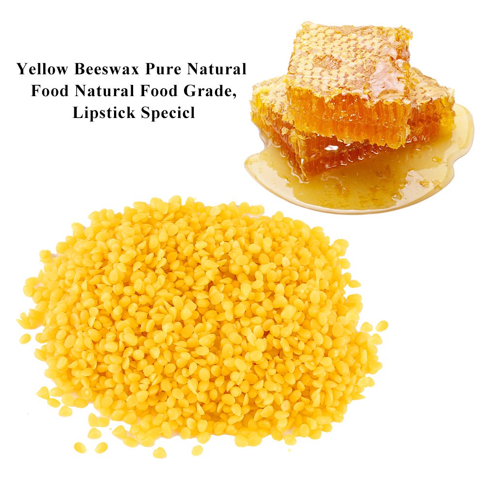 50g Pure Food Grade Beeswax Pellets for DIY Candles, Lip Balm, Soap Making - Natural Cosmetic & Candle Wax Material - Perfect for Homemade Beauty Products, Crafting, and Aromatherapy