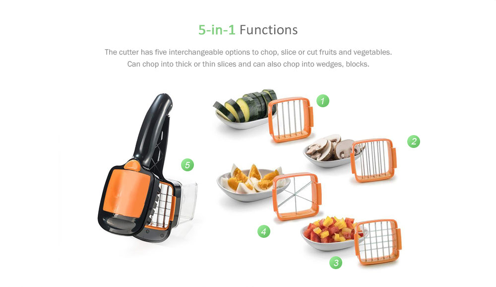 Nicer Dicer Quick - Multifunctional Vegetable Chopper, Dicer & Slicer for Effortless Meal Prep - Perfect for Salads, Stir-Fries & Healthy Cooking at Home
