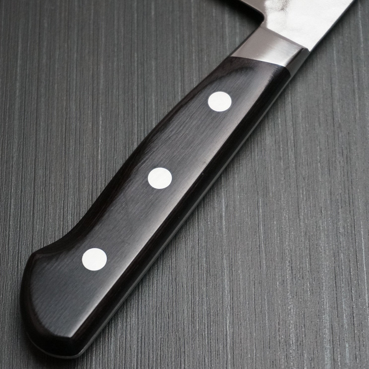 Premium Kanetsune Seki Nashiji Hammered AOGAMI #2 Clad Stainless Nakiri Knife 165mm - Japanese Kitchen Knife for Professional Chefs & Home Cooking - Perfect for Slicing Vegetables, Herbs & Sushi Prep