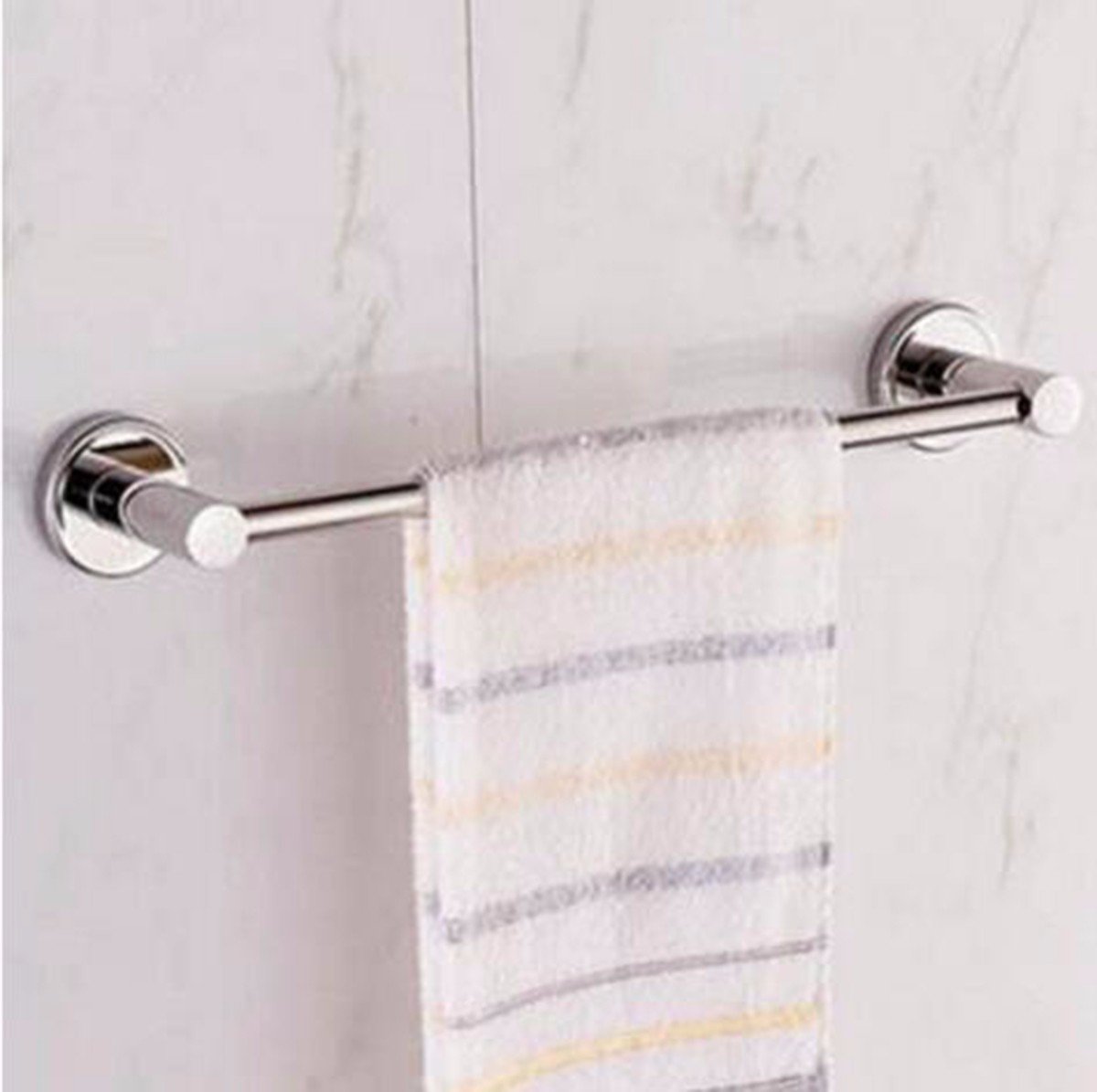 Stainless Steel Towel Rack - Single Rod Bathroom Towel Bar with Rustproof Finish | Perfect for Bathroom, Kitchen & Laundry Room Organization