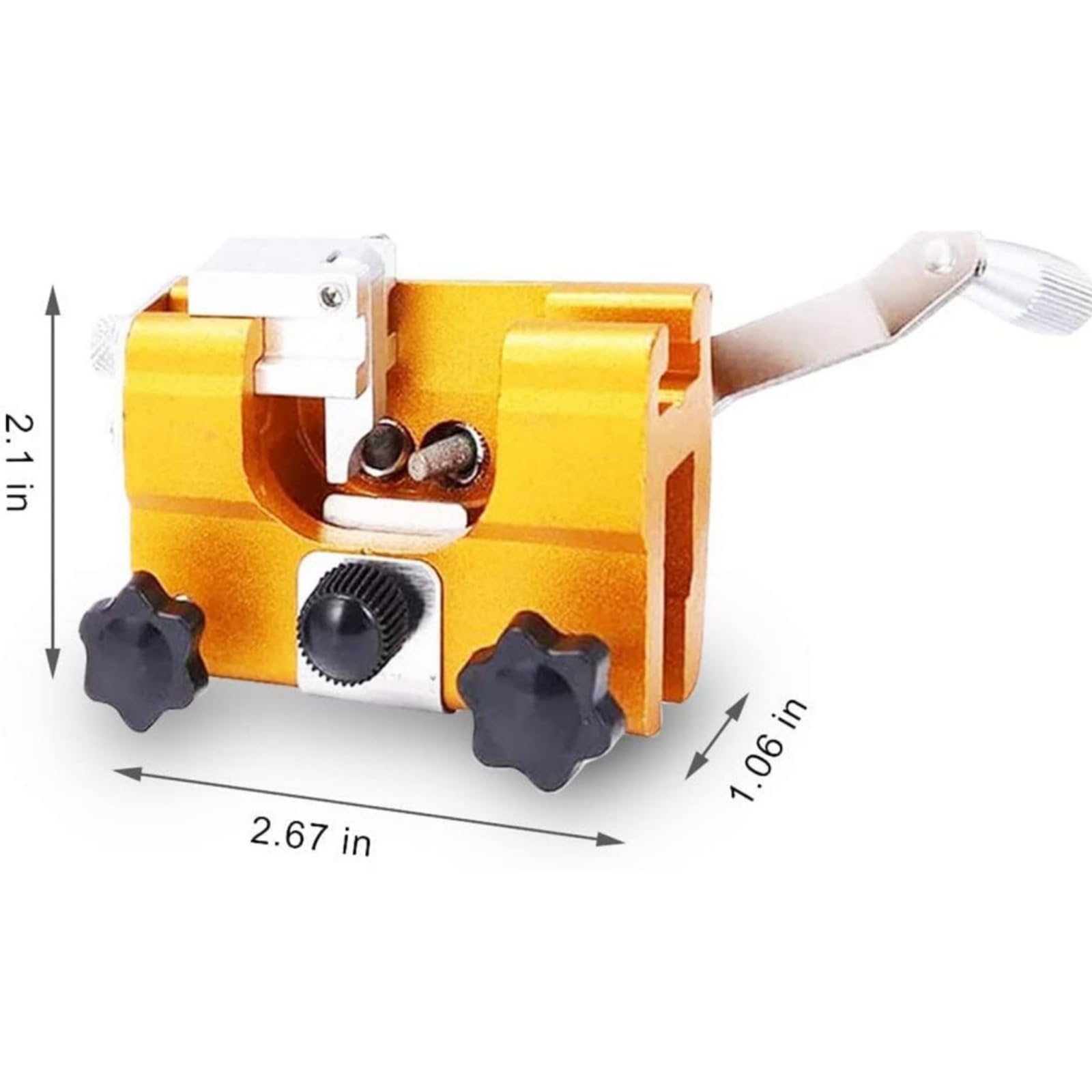 Dotmalls Hand Cranked Chainsaw Sharpener Tool - 1 Grinding Head for Chainsaw Repair | Professional Saw Sharpening Kit for Woodworking & Forestry Maintenance