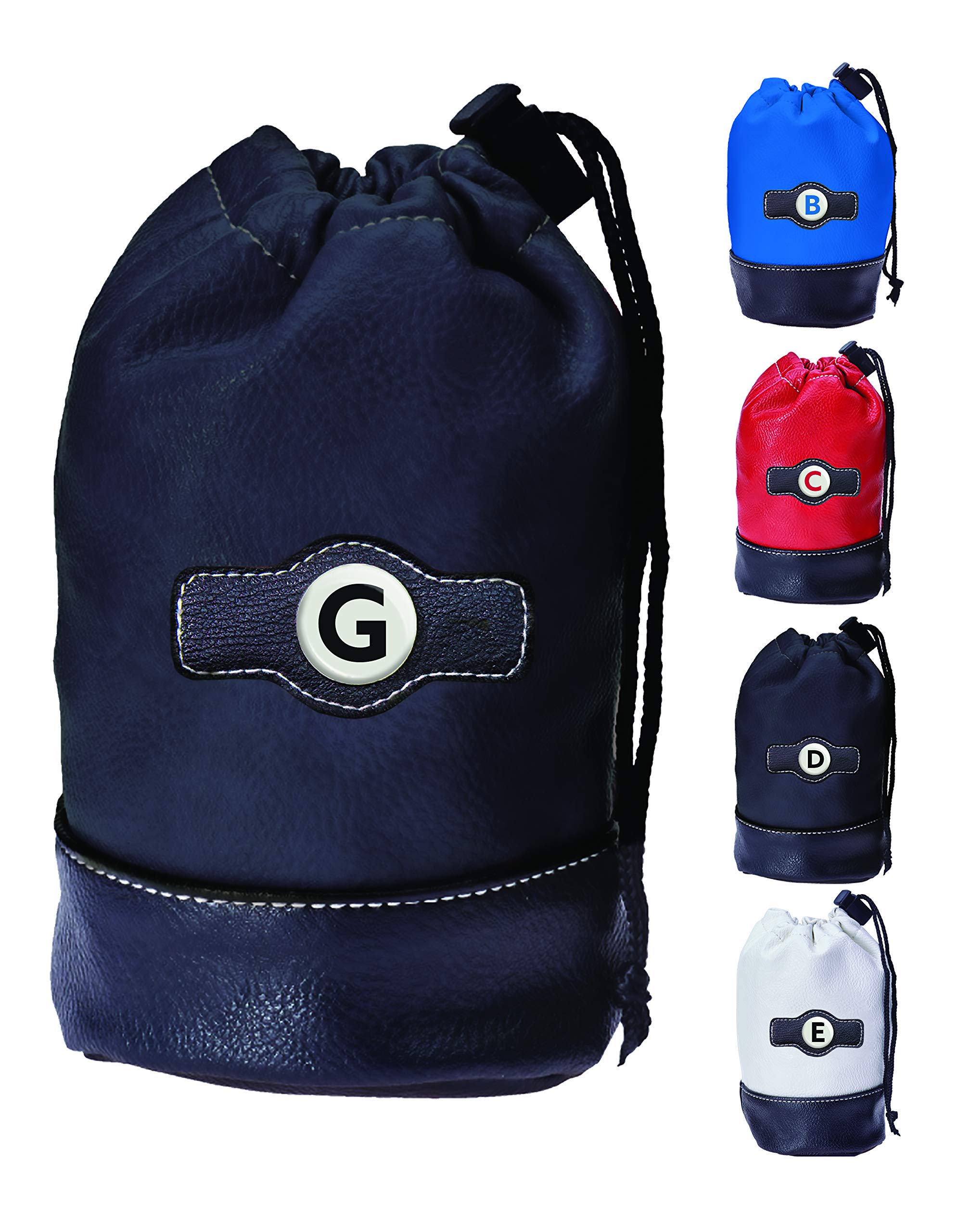 Personalized Monogram Golf Pouch - Custom A to Z Initial Letters Drawstring Bag for Valuables & Accessories | Perfect for Golfers, Travel & Everyday Use