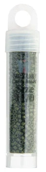 11/0 Delica Bead #0311 Metallic Olive Matte 5.2g - Perfect for Jewelry Making, Beading, and DIY Crafts - Ideal for Bracelets, Necklaces, and Home Decor Projects