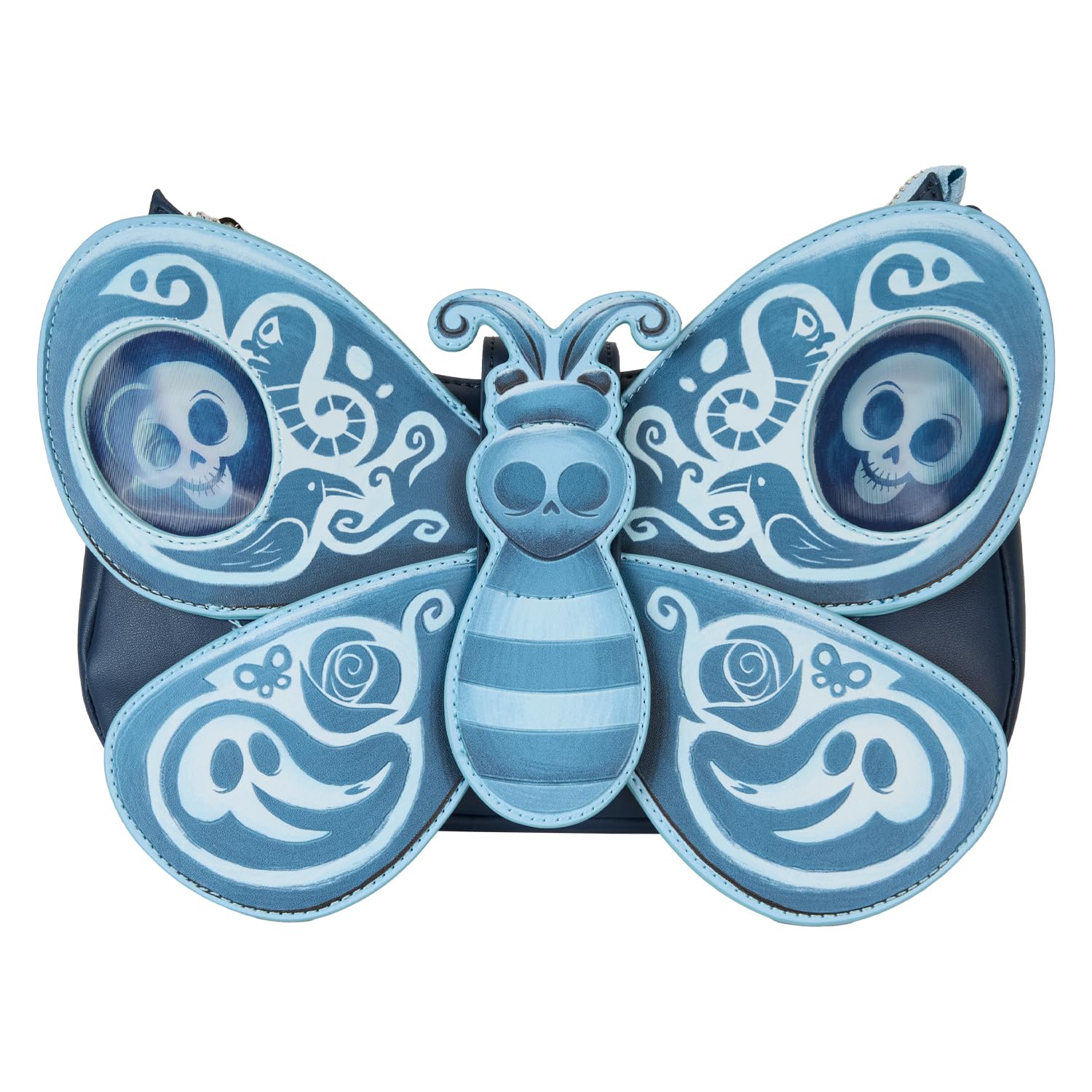 Corpse Bride Butterfly Lenticular Crossbody Bag - Tim Burton Inspired Gothic Handbag for Women, Perfect for Halloween, Cosplay, and Themed Parties