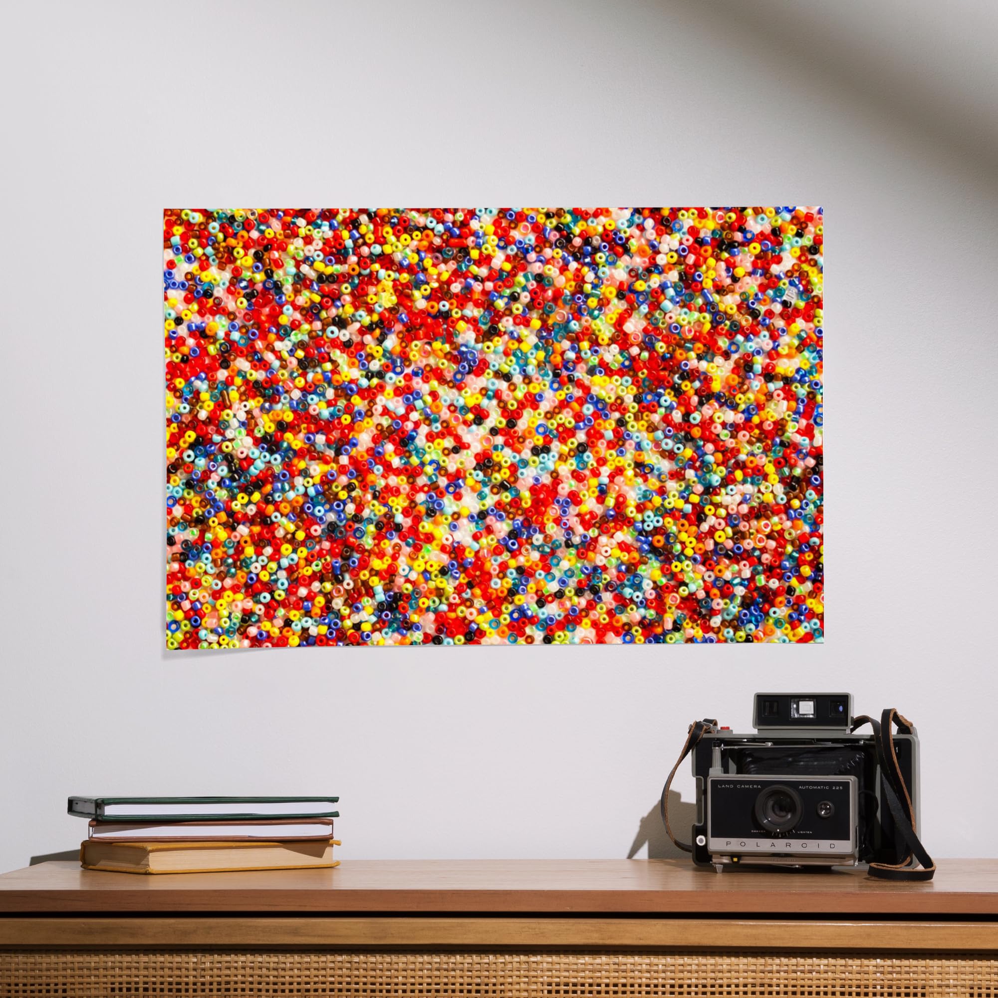 Lantern Press 16x24 Inch Giclee Art Print - Vibrant Glass Beads Photography Wall Decor - Perfect for Living Room, Bedroom or Office Decoration