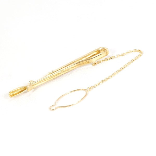 18K Yellow Gold Diamond Tie Pin for Men - Elegant Luxury Tie Clip for Formal Events & Business Attire