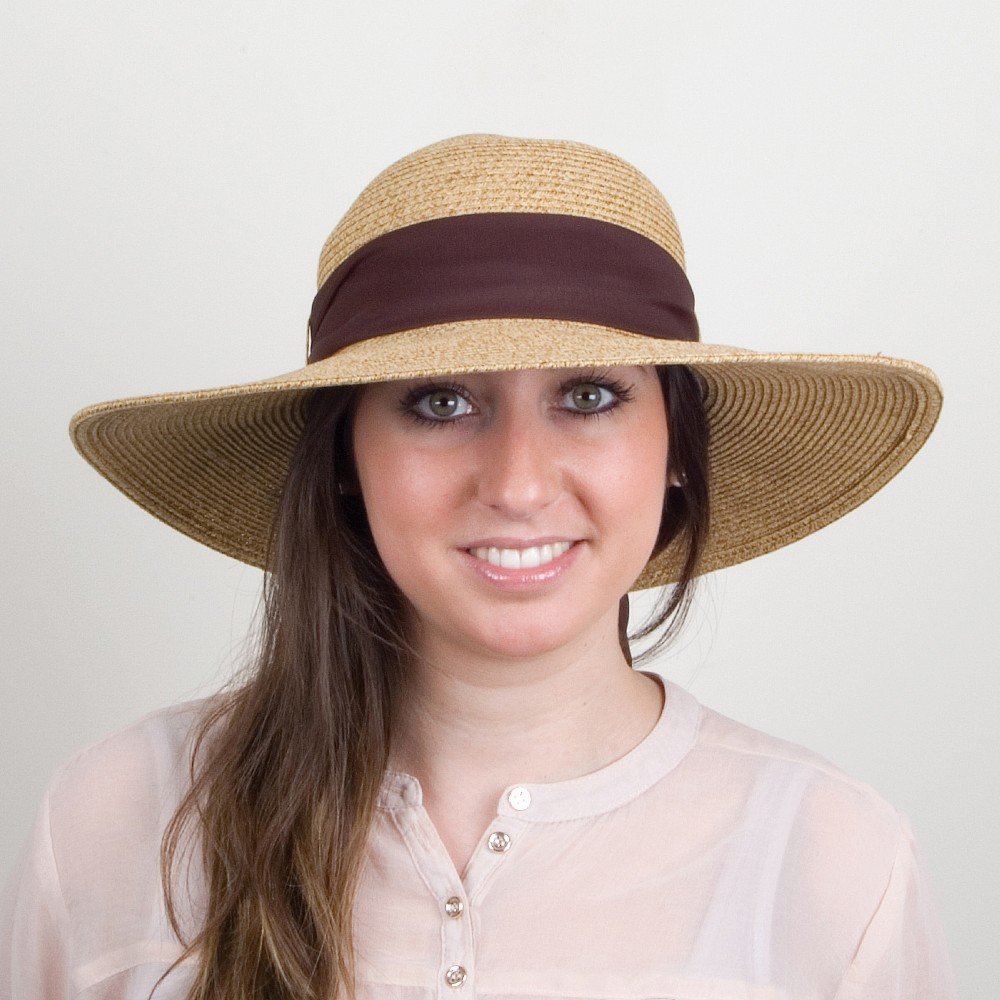 Women's Wide Brim Straw Sun Hat for Beach Vacation - UPF 50+ Sun Protection, Foldable & Packable Summer Hat for Travel, Pool, Gardening, and Outdoor Activities