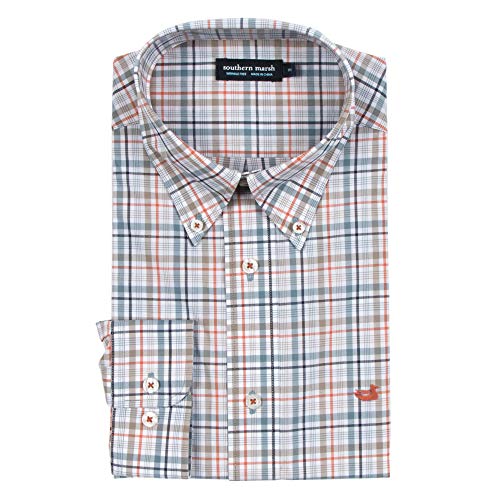 Calhoun Check Dress Shirt for Men | Classic Button Down Oxford Business Casual Shirt | Perfect for Office, Interviews & Formal Events