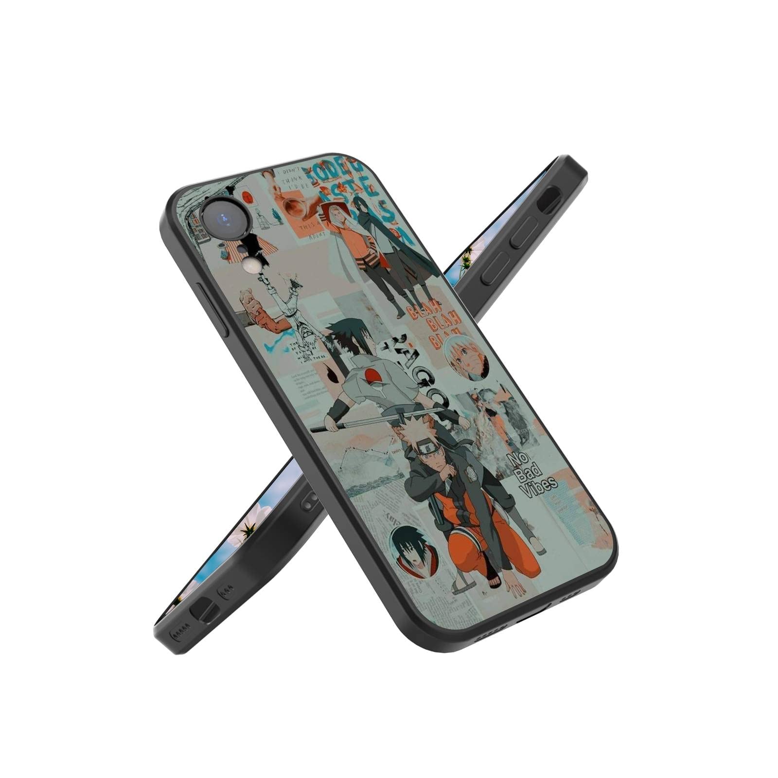 WEOOPIUSE Anime Manga iPhone XR Case - Japanese Cartoon Design Protective Cover for Men & Women - Cute Durable Phone Case for iPhone XR - Perfect for School, Work & Daily Use