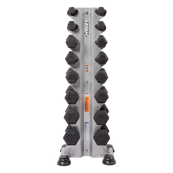 HOIST HF 5460 8-Pair Vertical Dumbbell Rack - Heavy Duty Gym Storage Organizer for Home & Commercial Use - Perfect for Weightlifting, CrossFit, and Strength Training