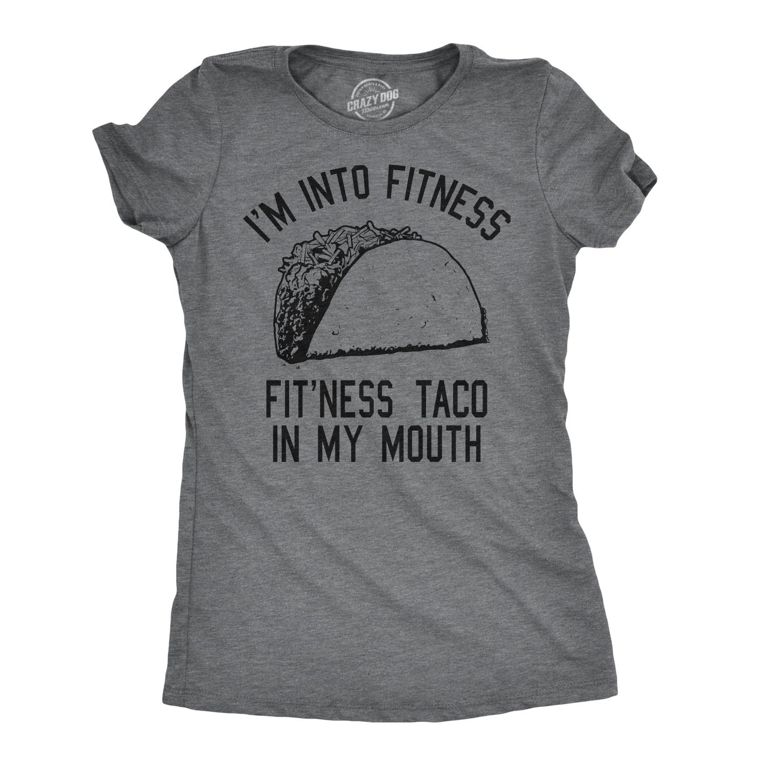 Funny Women's Fitness Taco Gym T-Shirt - Cool Humor Graphic Muscle Tee for Workout & Gym - Perfect for Yoga, Running & Weightlifting