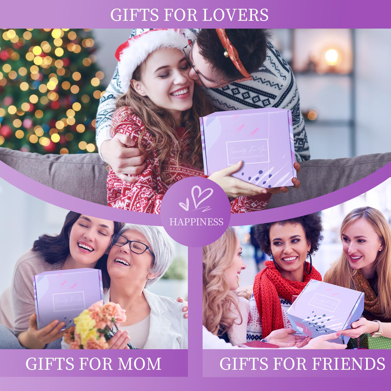 Lavender Spa Gift Basket Set for Women - Relaxing Birthday Gifts for Her, Mom, Sister, Wife, Girlfriend or Coworker | Unique Thank You Present with Aromatherapy Essentials | Perfect for Self-Care, Stress Relief & Special Occasions