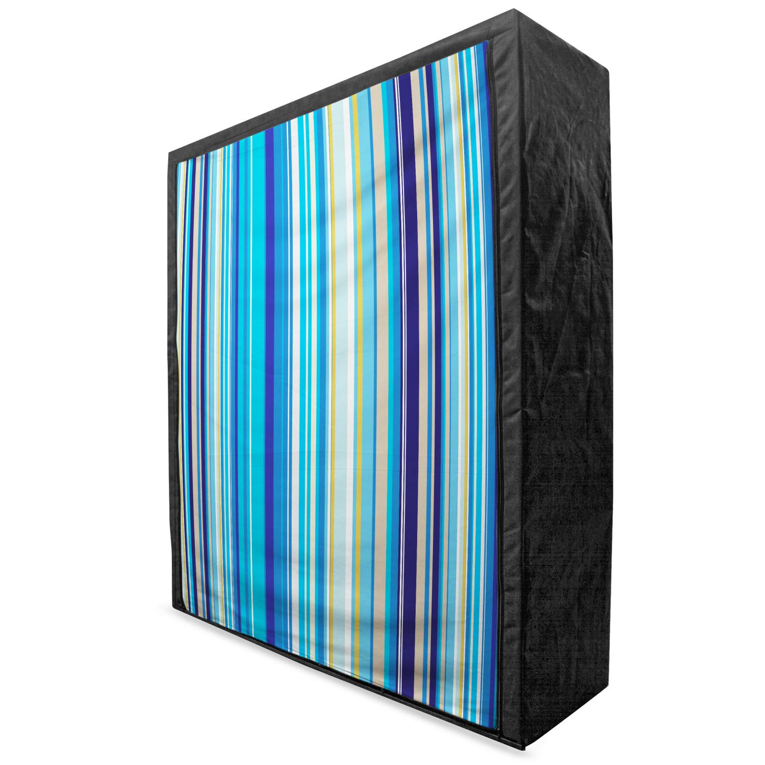 Ambesonne Blue Portable Fabric Wardrobe with Shelves | 59