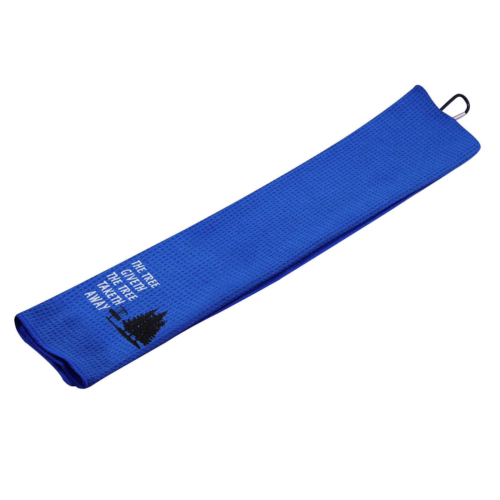 Premium Disc Golf Towel with Clip - The Tree Giveth The Tree Taketh Away - Durable & Absorbent Golf Accessory for Players - Perfect Golf Gift for Outdoor Sports Enthusiasts - Ideal for Wiping Discs & Hands During Tournaments