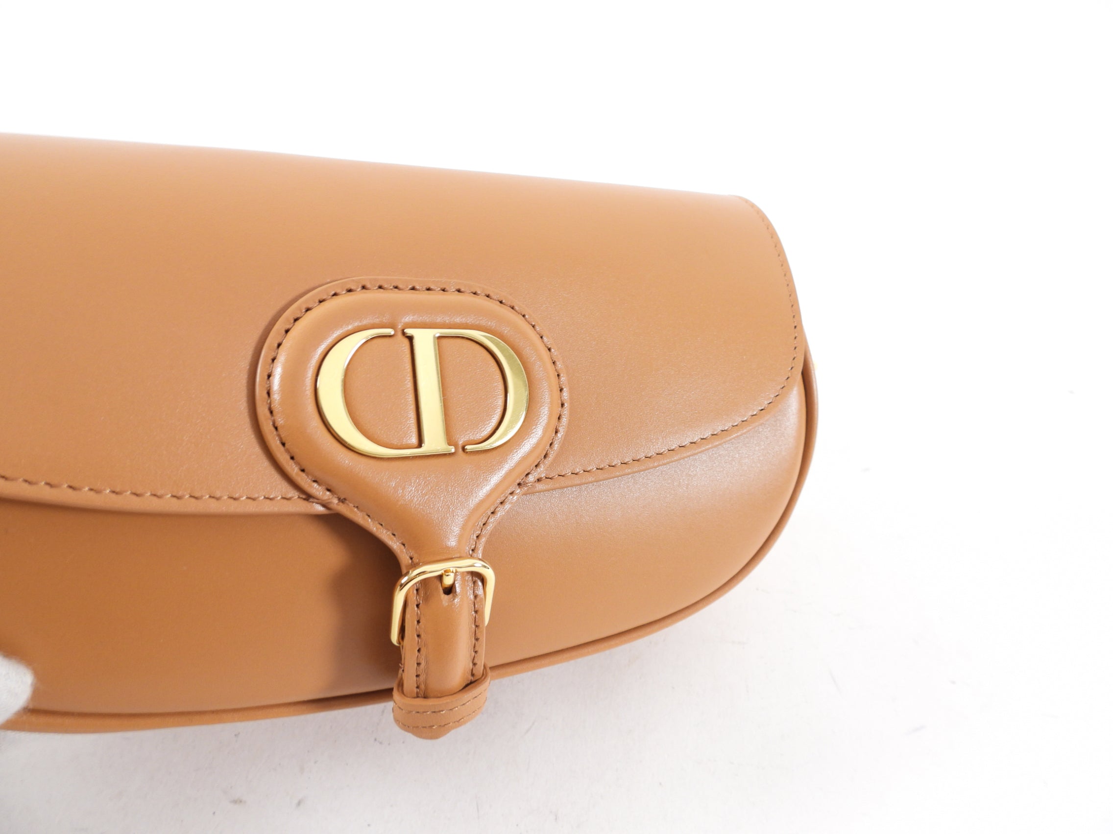 Dior Tan Box Calfskin East West Bobby Crossbody Bag - Luxury Leather Shoulder Purse for Women, Perfect for Date Night & Evening Events