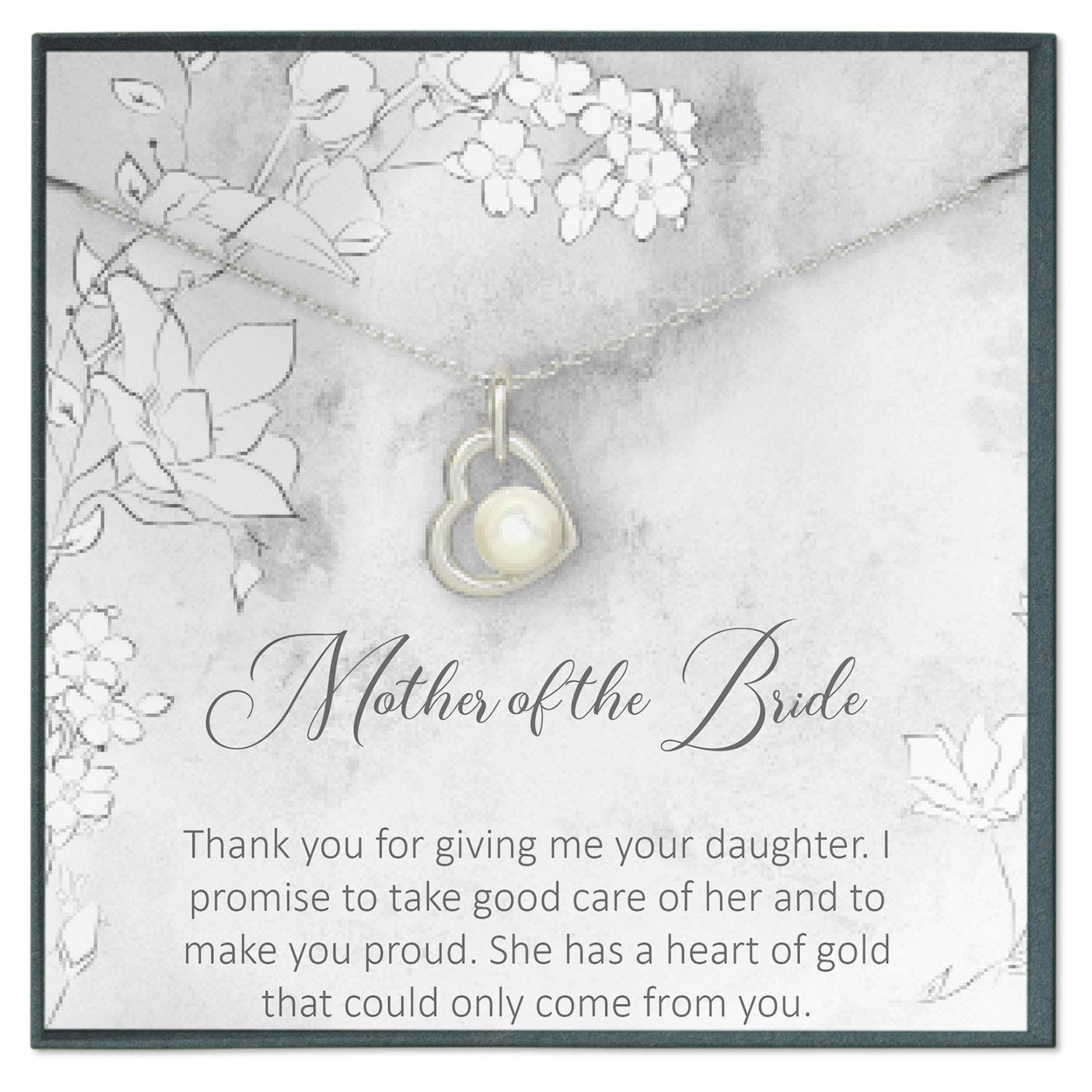 Thoughtful Mother of The Bride Gift Set from Groom's Mother - Elegant Wedding Present for Bride's Mom - Perfect for Rehearsal Dinners, Bridal Showers & Wedding Day Keepsakes