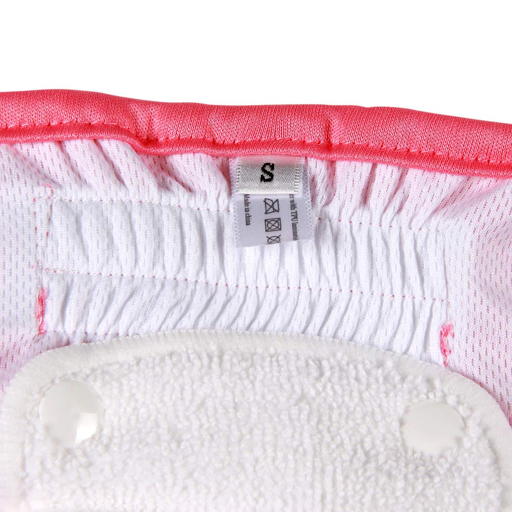Premium Reusable Female Dog Diapers for Small Dogs - 3 Pack Washable Puppy Nappies with Detachable Pads | Perfect for House Training, Incontinence & Travel Use