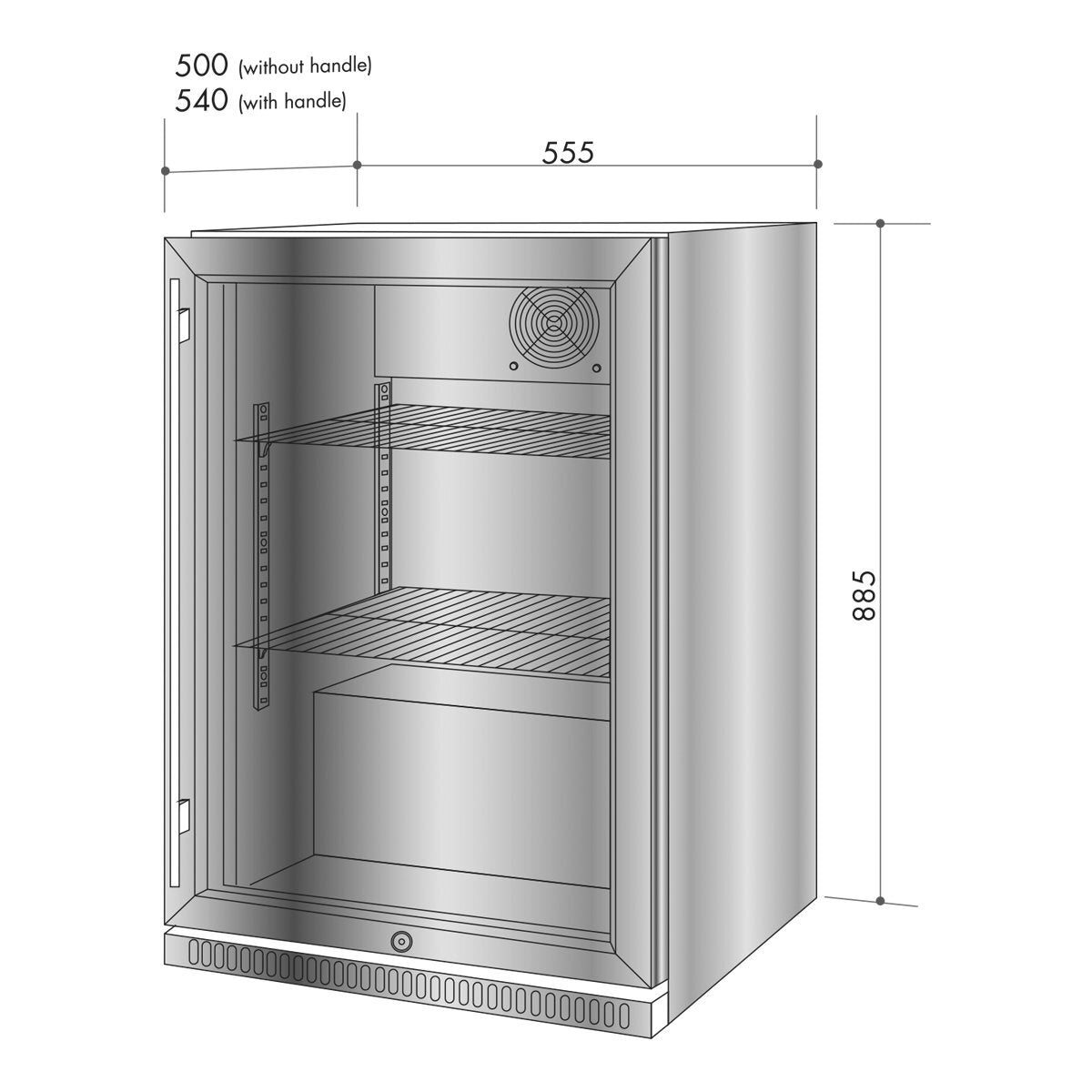 Artusi 118L Outdoor Beverage Cooler Refrigerator - Portable Mini Fridge for Drinks, Beer, Wine & Picnics - Perfect for Backyard, Patio, Pool Parties & Camping Trips