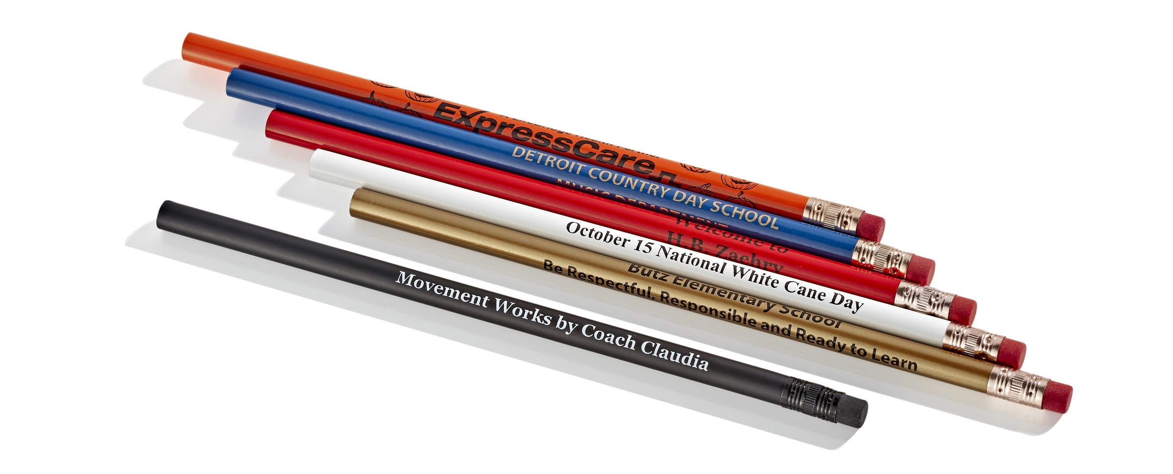 Custom Printed Round Pencils - Personalized Promotional Pencils (1000/Bulk Box) - Perfect for Corporate Gifts, School Supplies & Branding Events