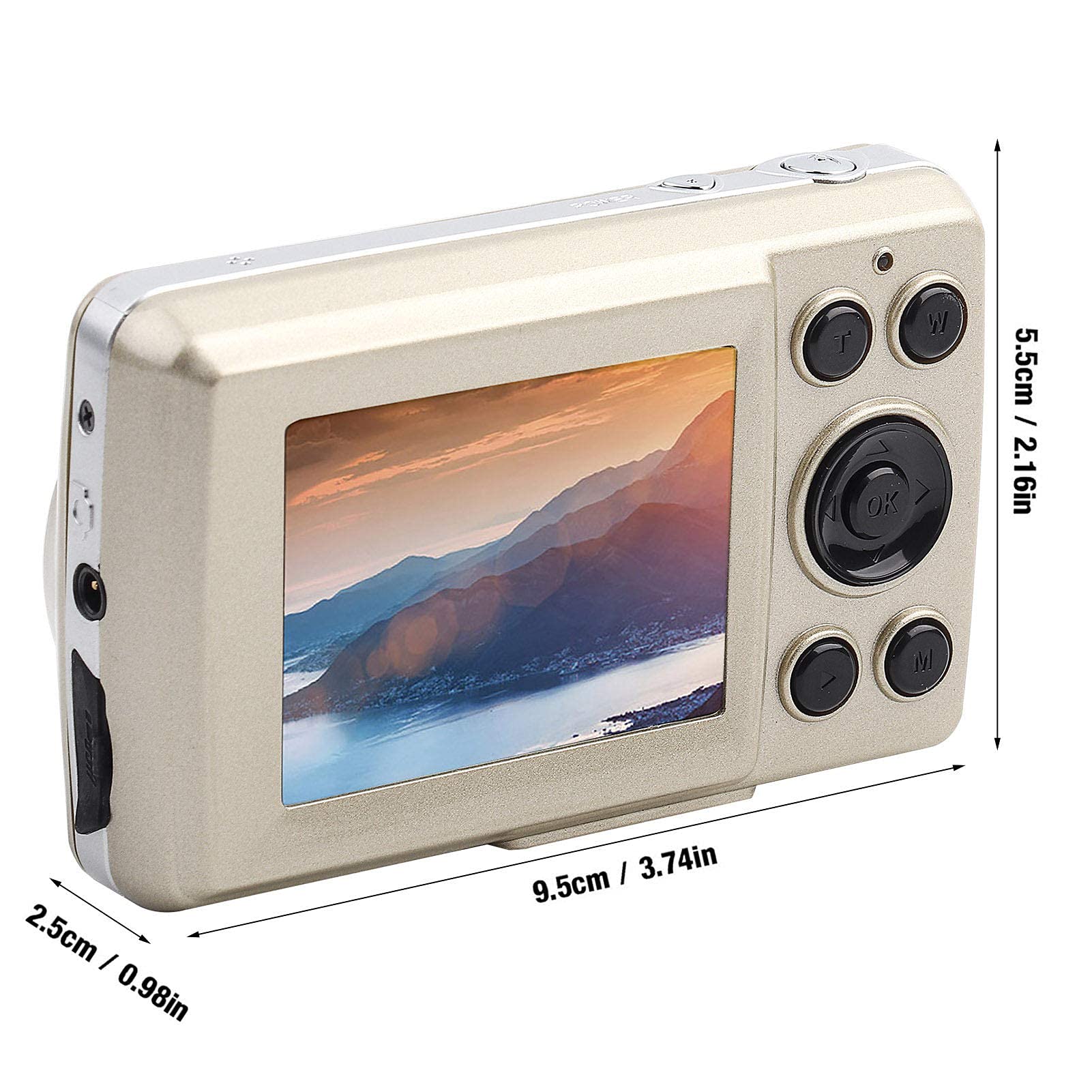 HD Mini Digital Camera 16MP 2.4-inch LCD 720P 30FPS 4X Zoom Point and Shoot Camera - Compact Travel Camera for Teens, Vlogging, Outdoor Adventures & Everyday Photography