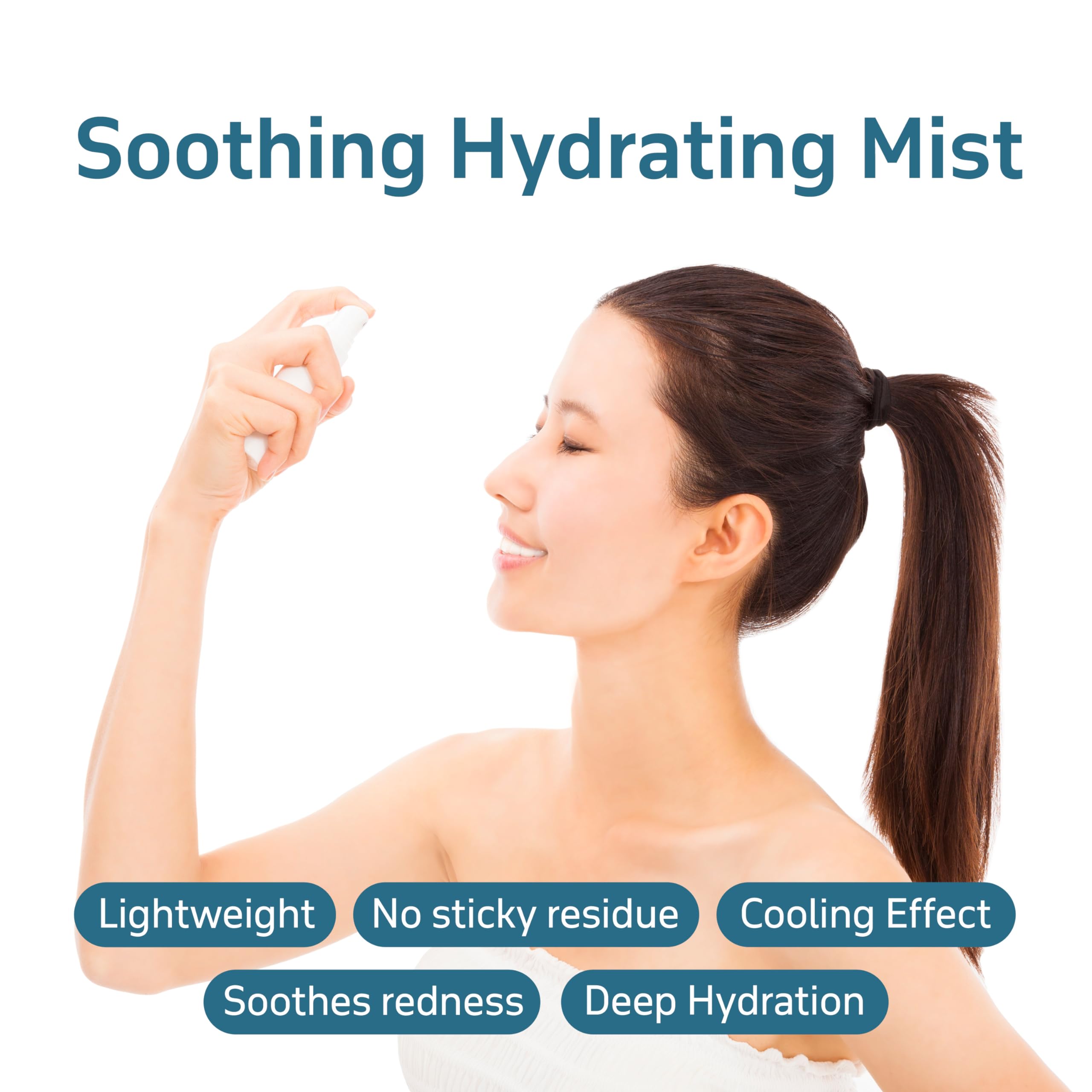 ECO Soothing Cream Mist (5.07oz/150ml) - Hydrating Facial & Body Spray for Sensitive Skin with Probiotics | Korean Skincare Moisturizer for Dry Skin | Travel-Friendly Size | Perfect for On-the-Go Hydration & Post-Workout Refreshment